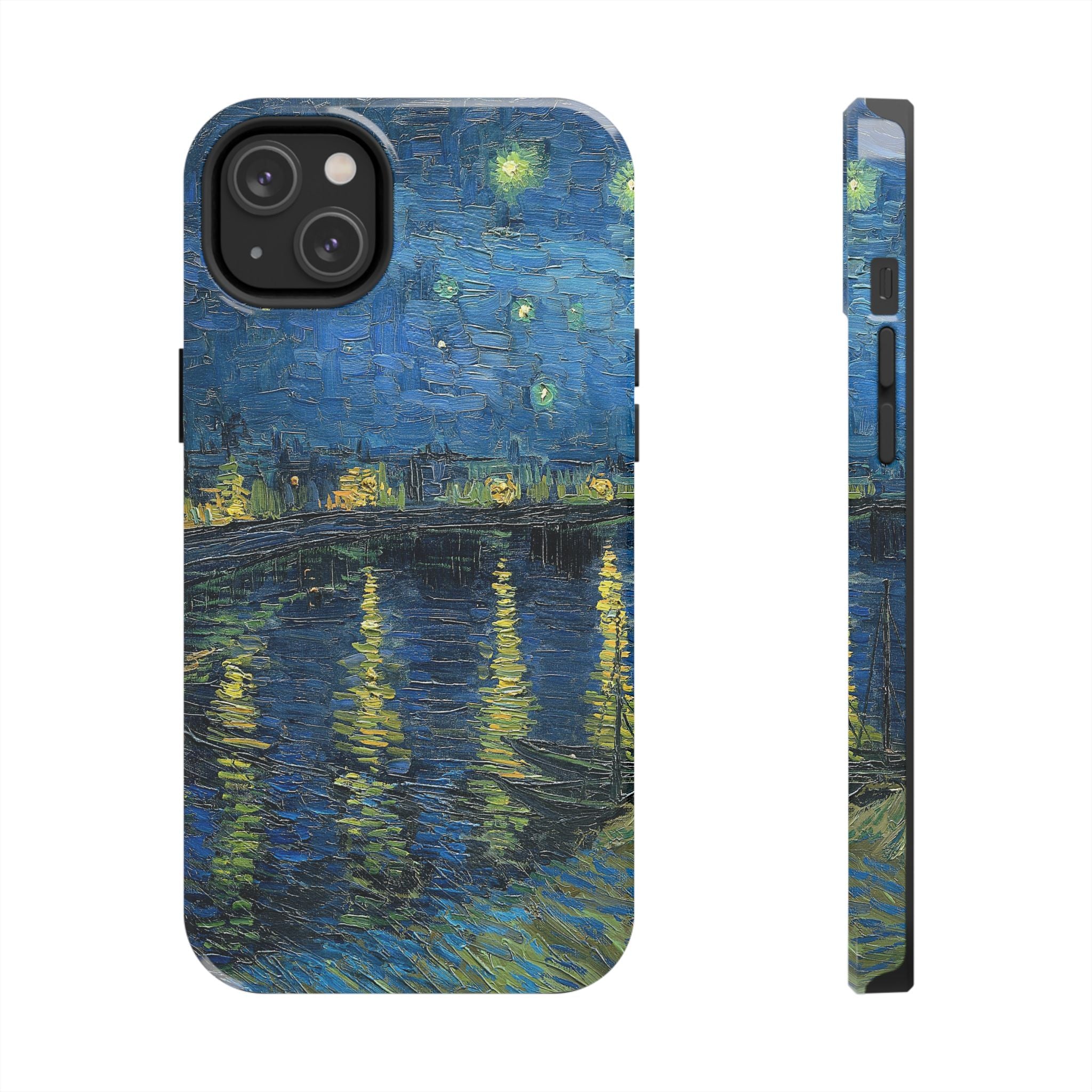 Starry Night Over the Rhone - Vincent Van Gogh - Tough Case for iPhone 14, 15, 16 - Spruced Roost