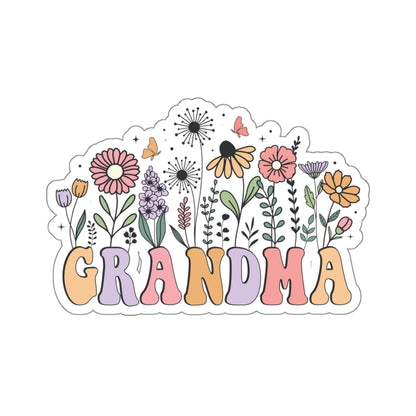 Grandma Raising Children Grandchildren Grandkids Kiss-Cut Stickers