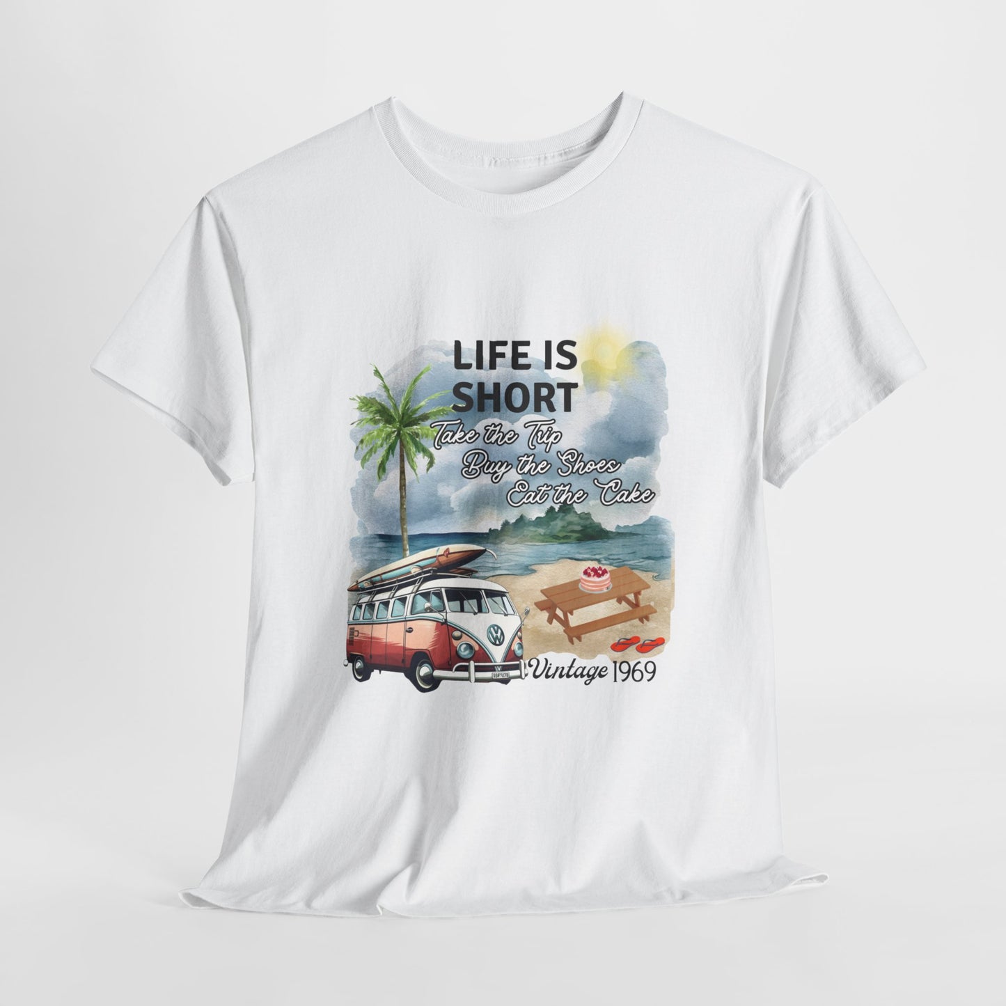 Life is Short - 1969 Unisex Heavy Cotton Tee