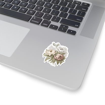 Peony Trio Kiss-Cut Stickers