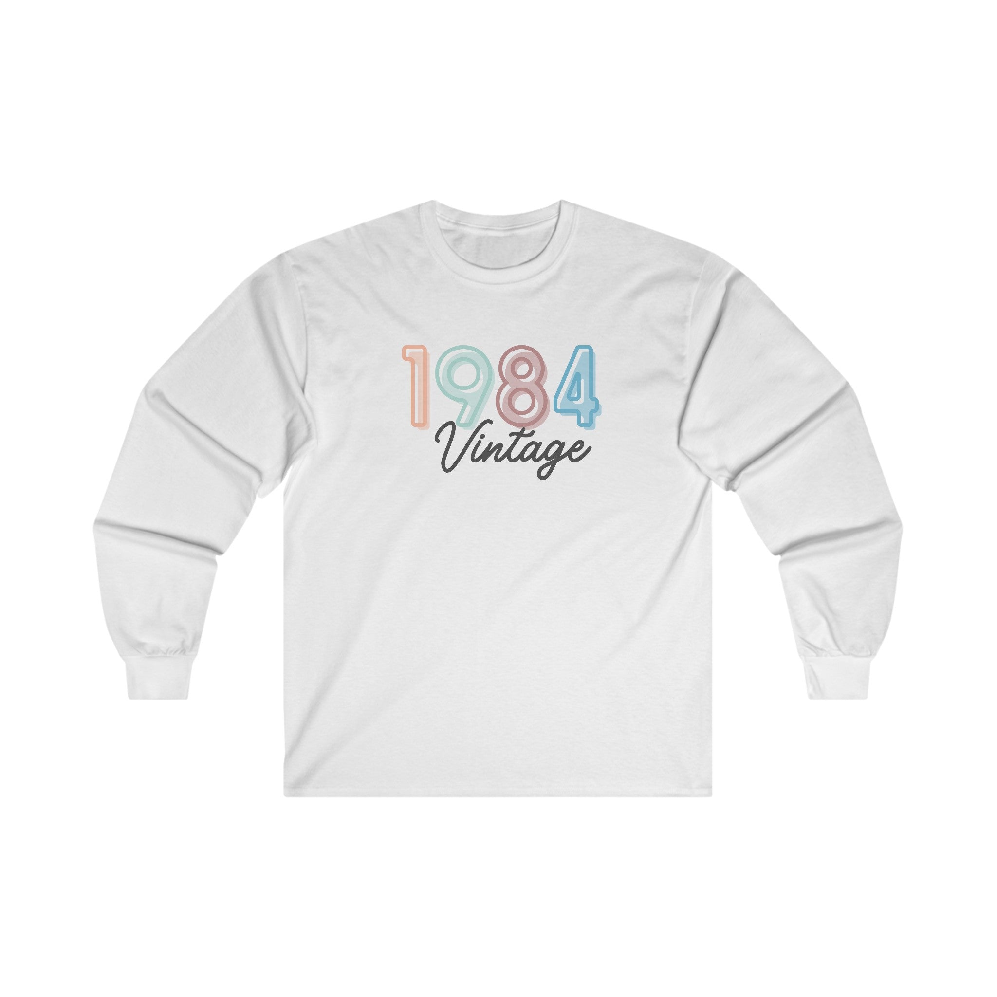Vintage 1984 Birthday Long sleeve - Unisex Ultra Cotton Long Sleeve Tee - Spruced Roost