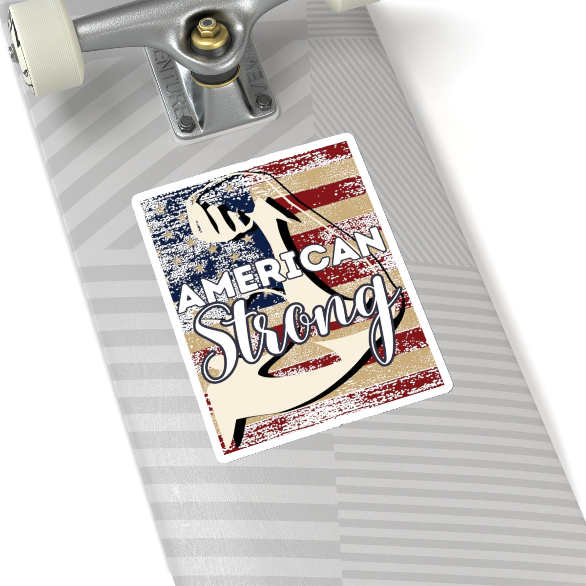 AMERICAN Strong - Strong Arm USA Kiss-Cut Stickers