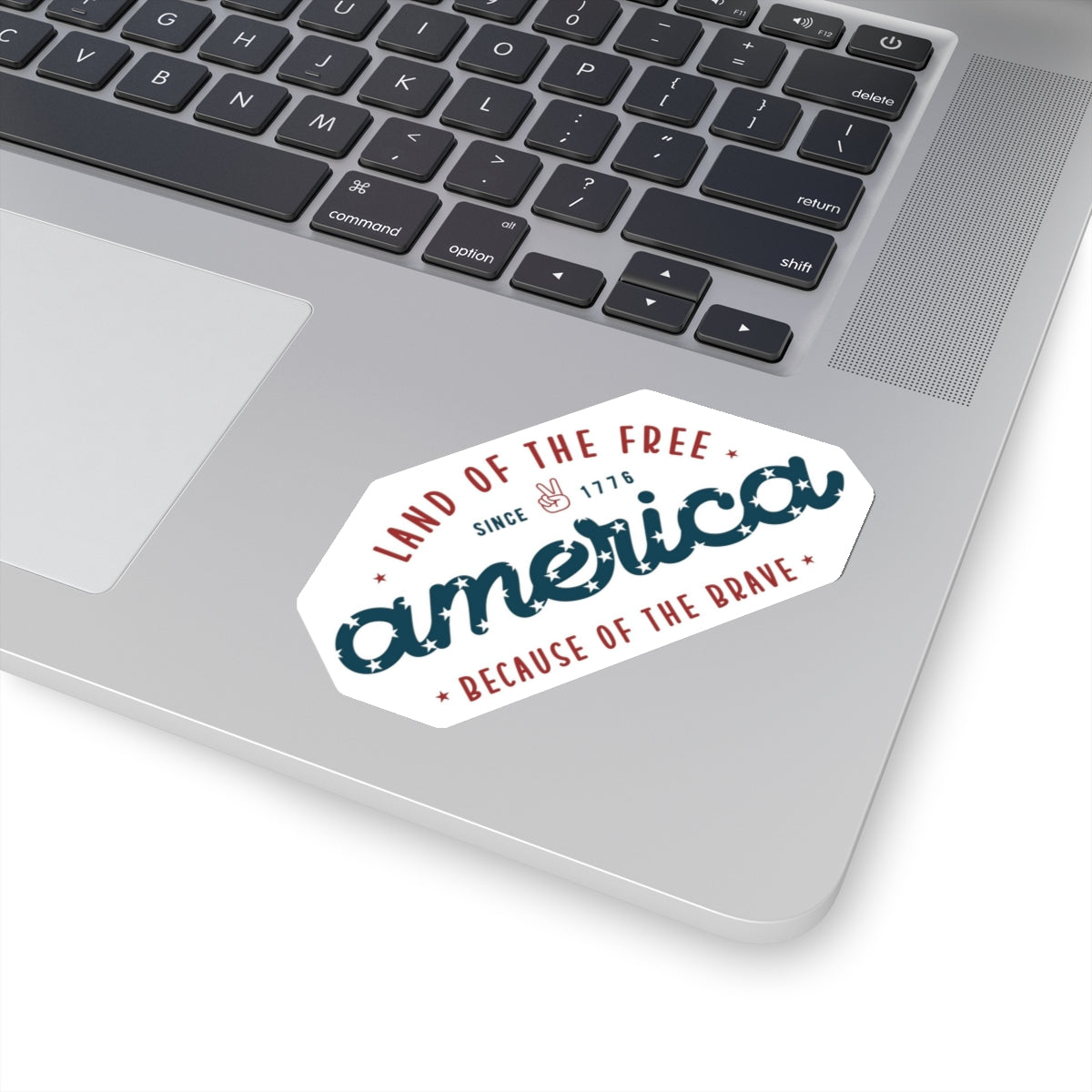 America Land of the Free Home of the Brave Kiss-Cut Stickers