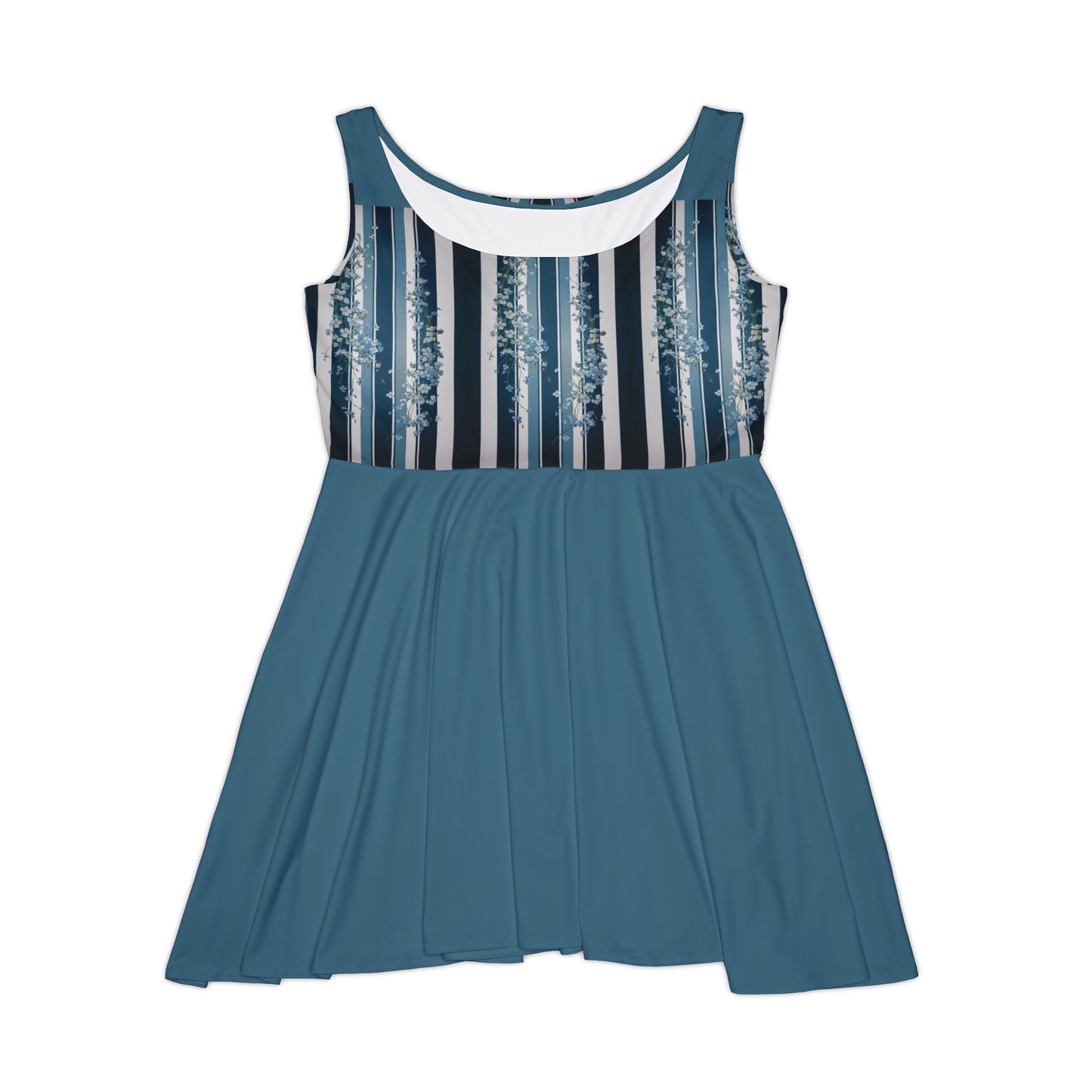 Forget-Me-Not Women's Skater Dress (AOP)