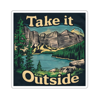 Take It Outside Outdoorsy Kiss-Cut Stickers