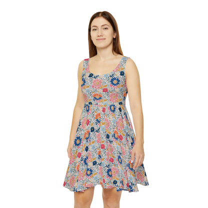 Field of Flowers - Women's Skater Tank Dress (AOP)