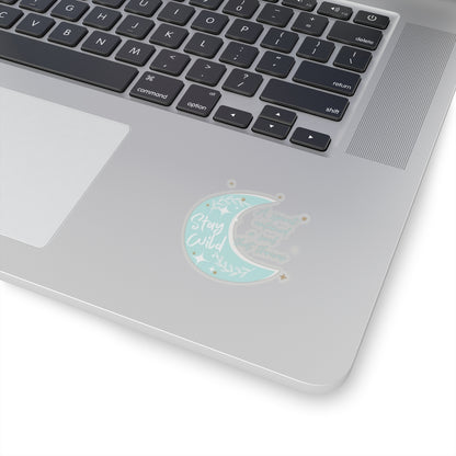 Stay Wild - Untamed Spirit Soars Teal - Kiss Cut Stickers