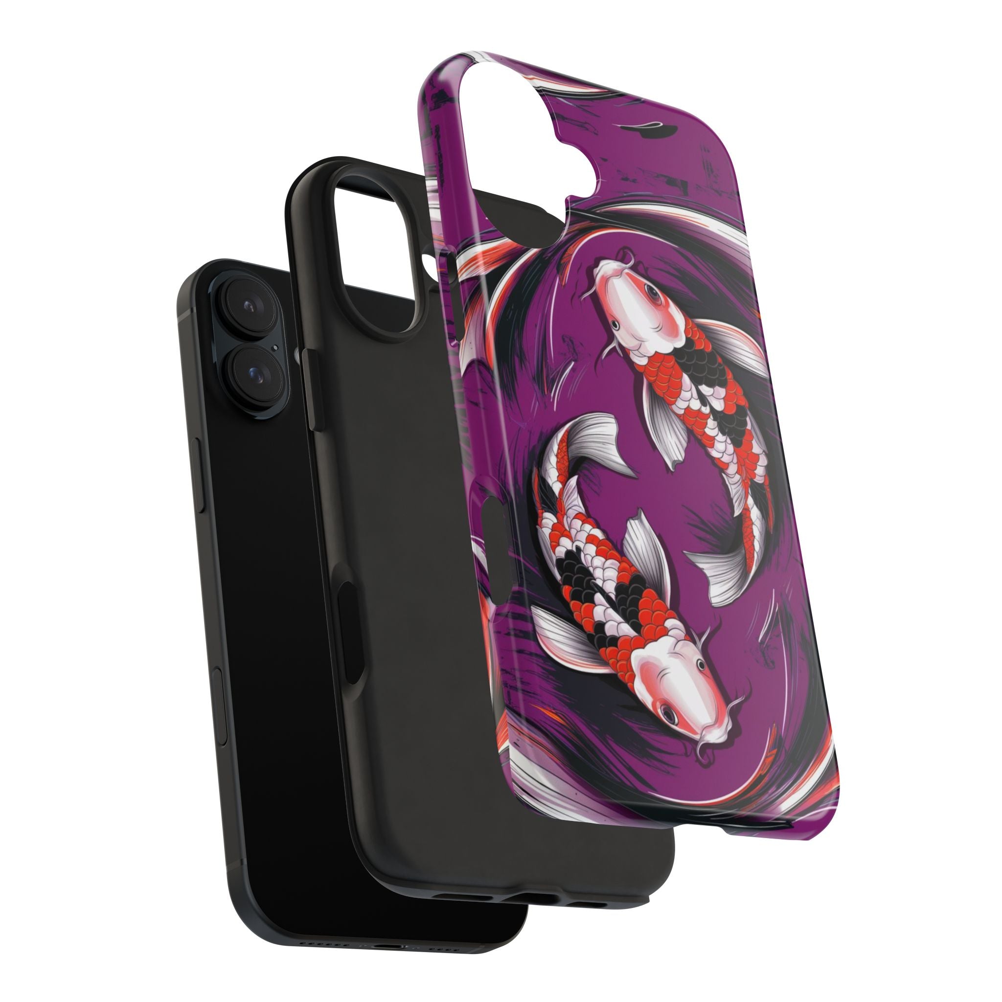 Koi's Pond Circles - Tough Case for iPhone 14, 15, 16 - Spruced Roost
