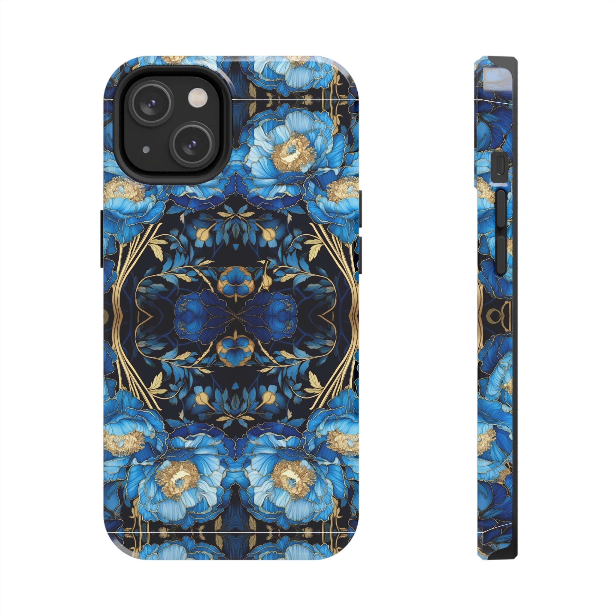 Blue Peony - iPhone Tough Cases