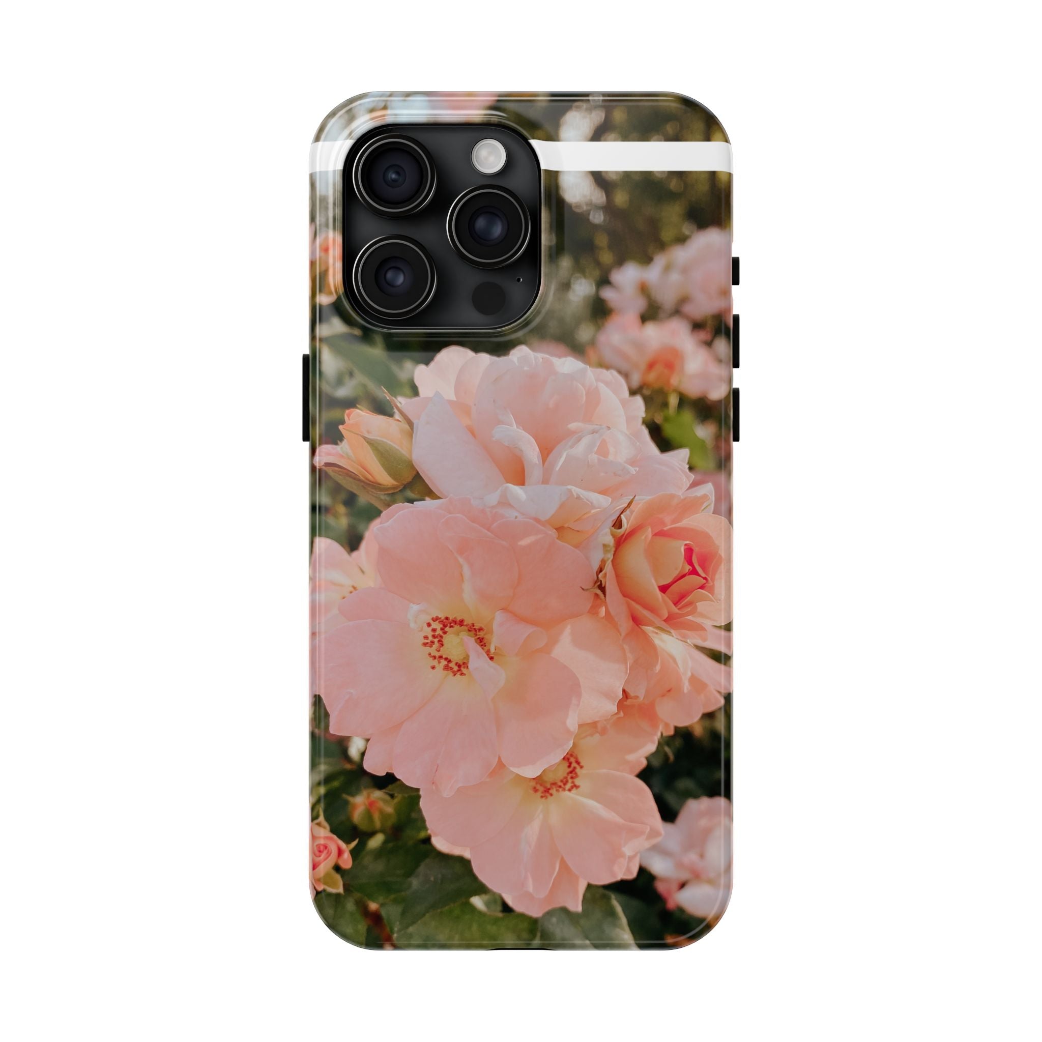 Blush Hollyhocks - Tough Case for iPhone 14, 15, 16