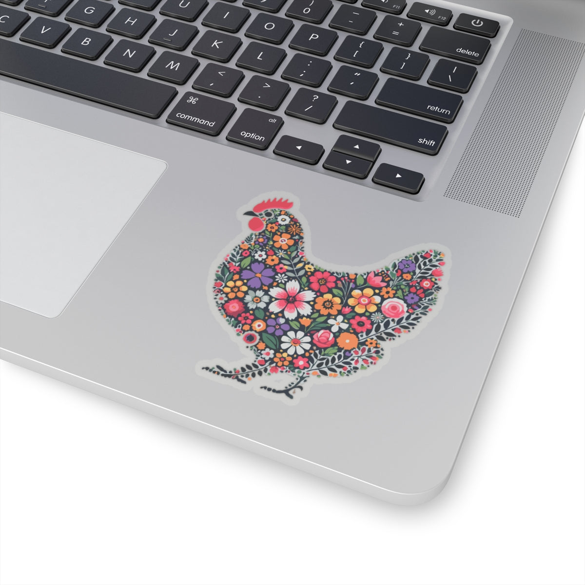 Floral Chicken Kiss-Cut Stickers