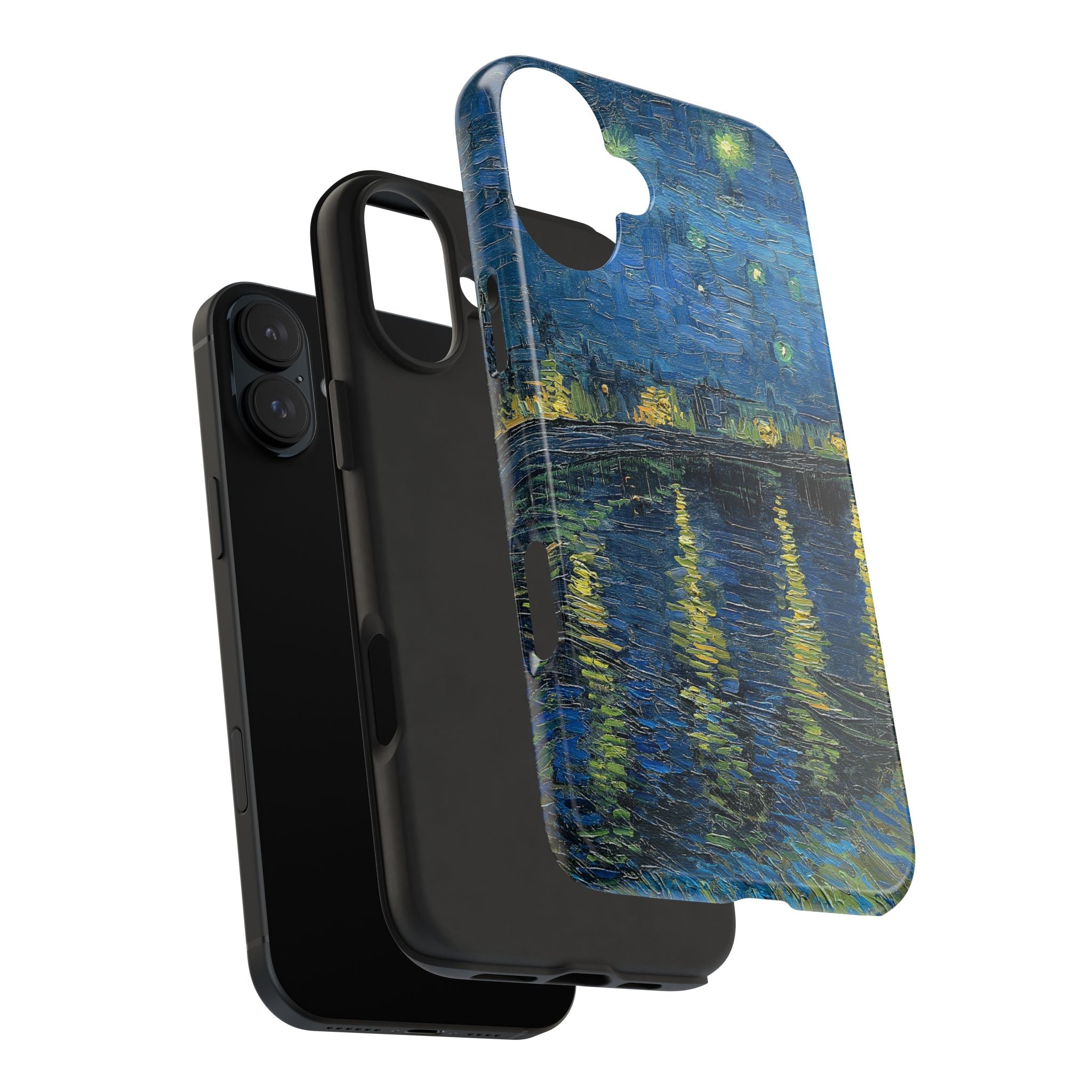 Starry Night Over the Rhone - Vincent Van Gogh - Tough Case for iPhone 14, 15, 16 - Spruced Roost