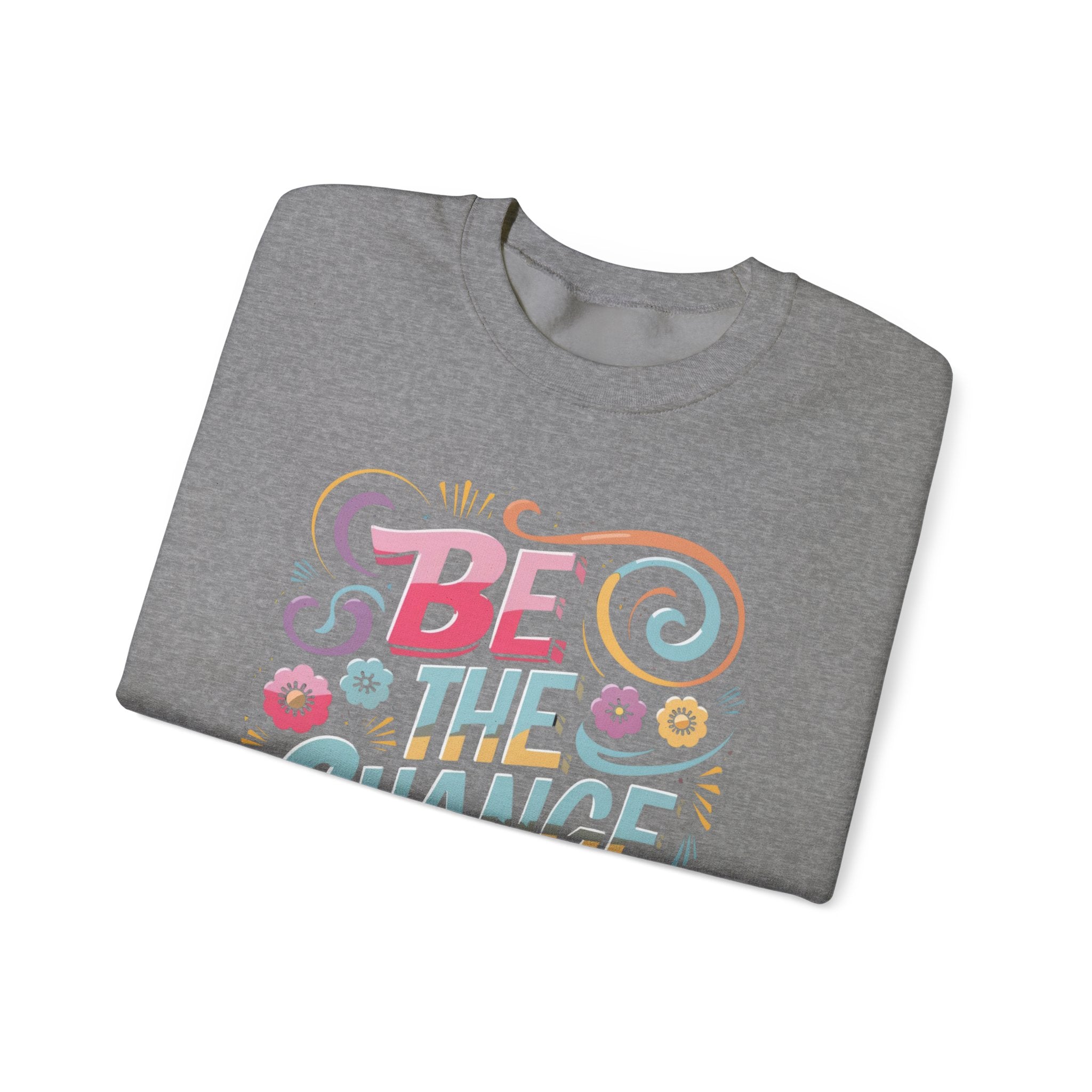 Be the Change - Unisex Heavy Blend™ Crewneck Sweatshirt - Spruced Roost