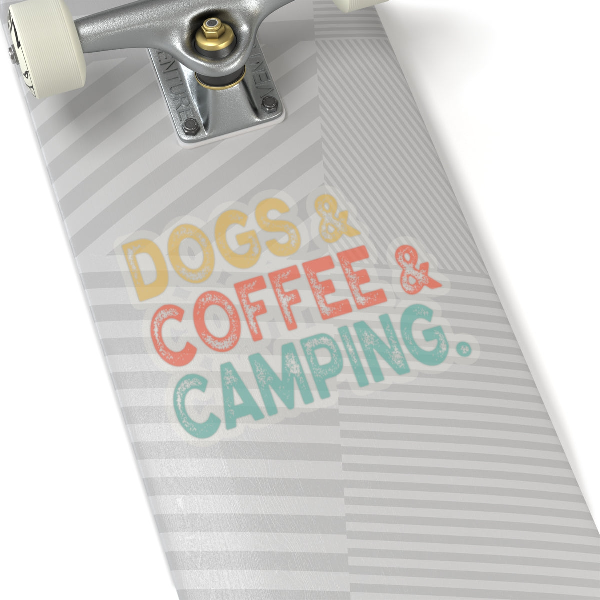 Dogs & Coffee & Camping.  Kiss-Cut Stickers