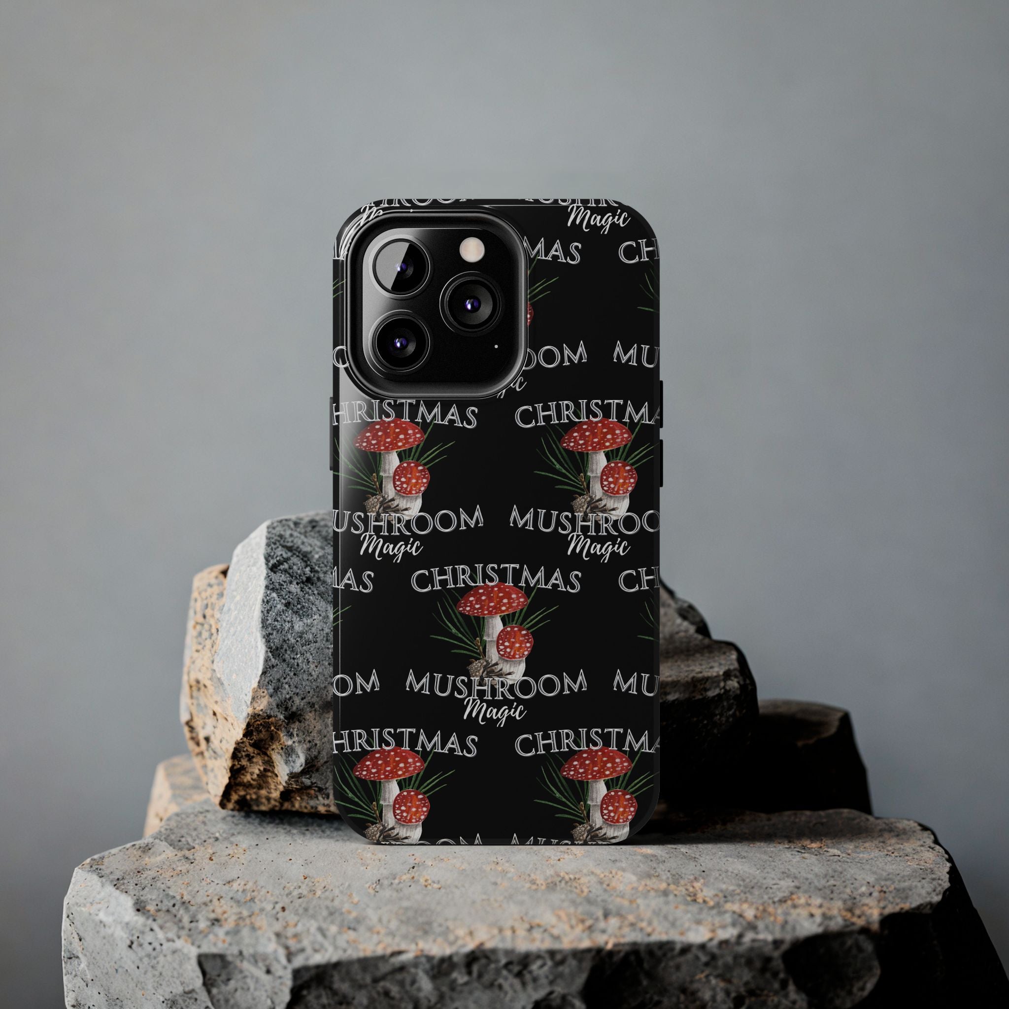 Merry Mushroom Christmas - Tough Phone Cases