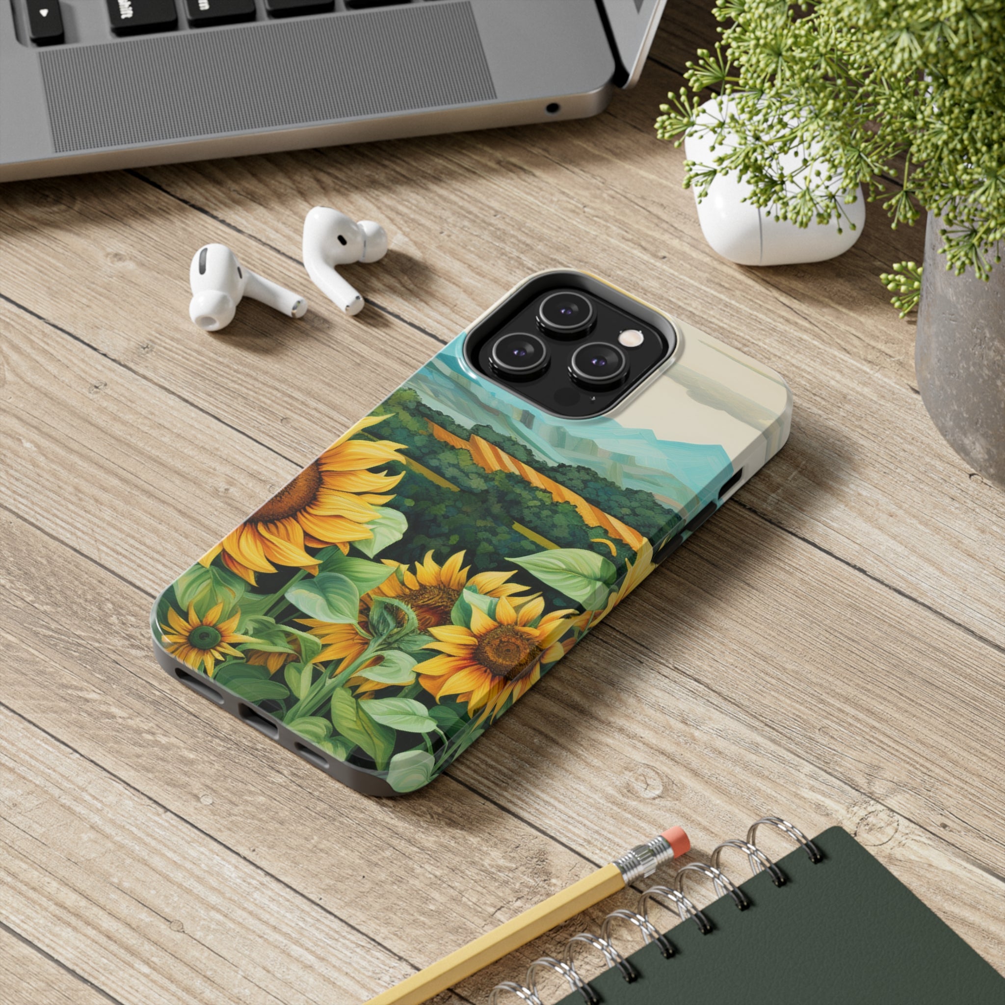 Mountain View Sunflowers  - Tough Phone Cases