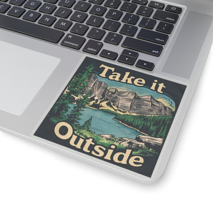 Take It Outside Outdoorsy Kiss-Cut Stickers