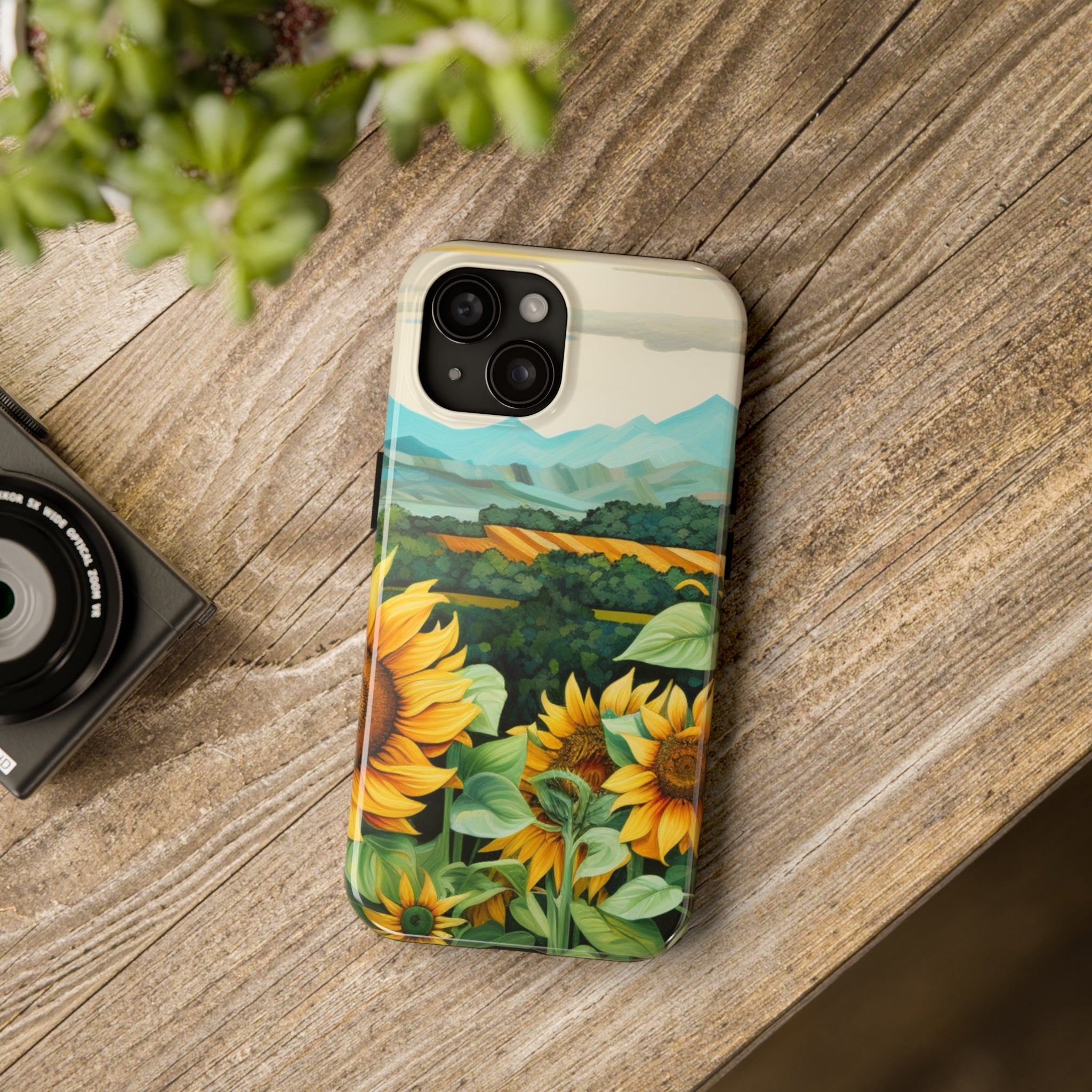 Mountain View Sunflowers  - Tough Phone Cases