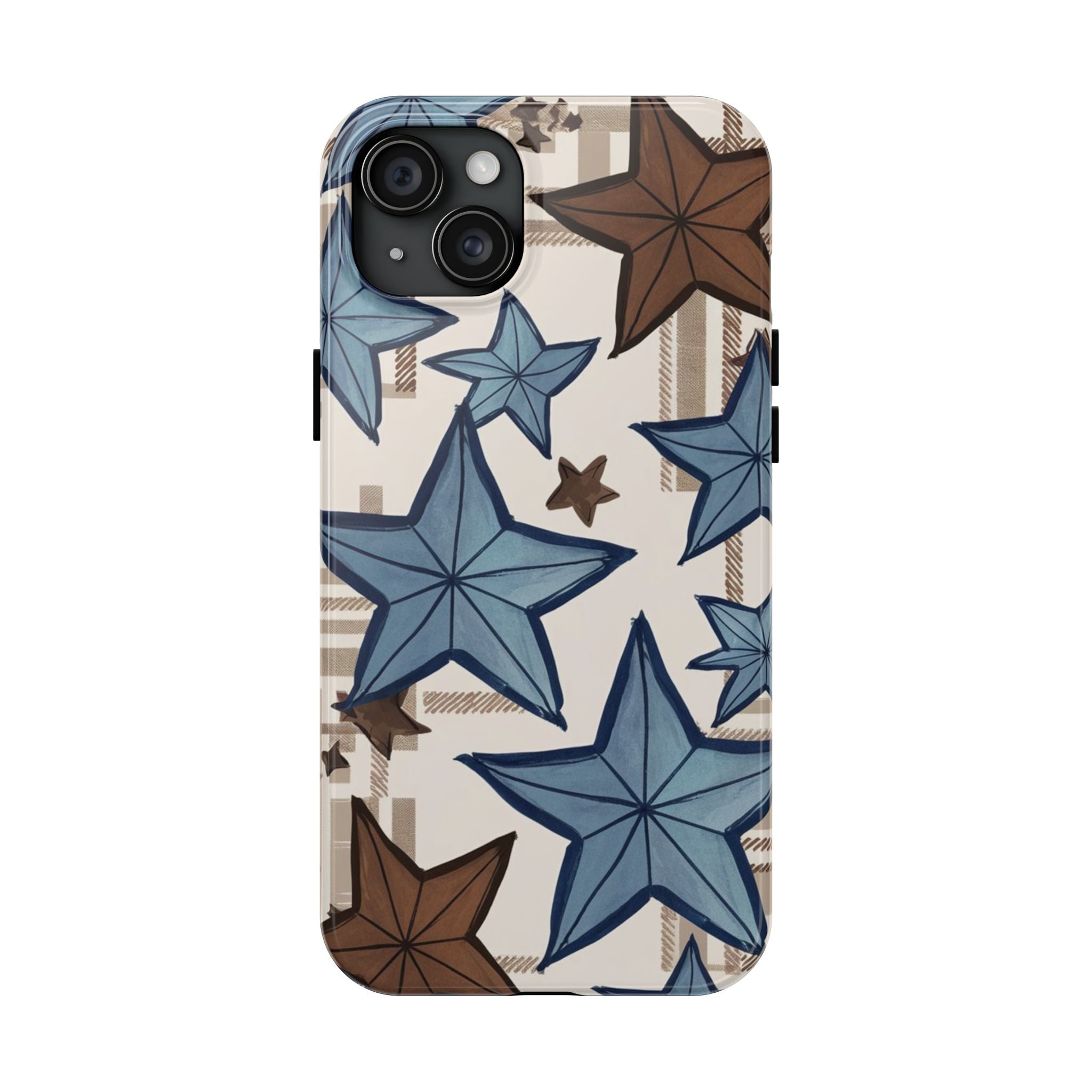 Plaid Stars - Tough Case for iPhone 14, 15, 16 - Spruced Roost