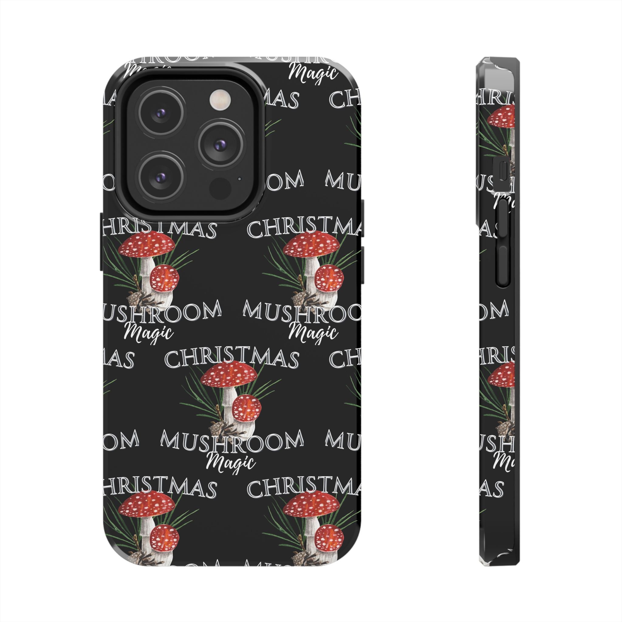 Merry Mushroom Christmas - Tough Phone Cases