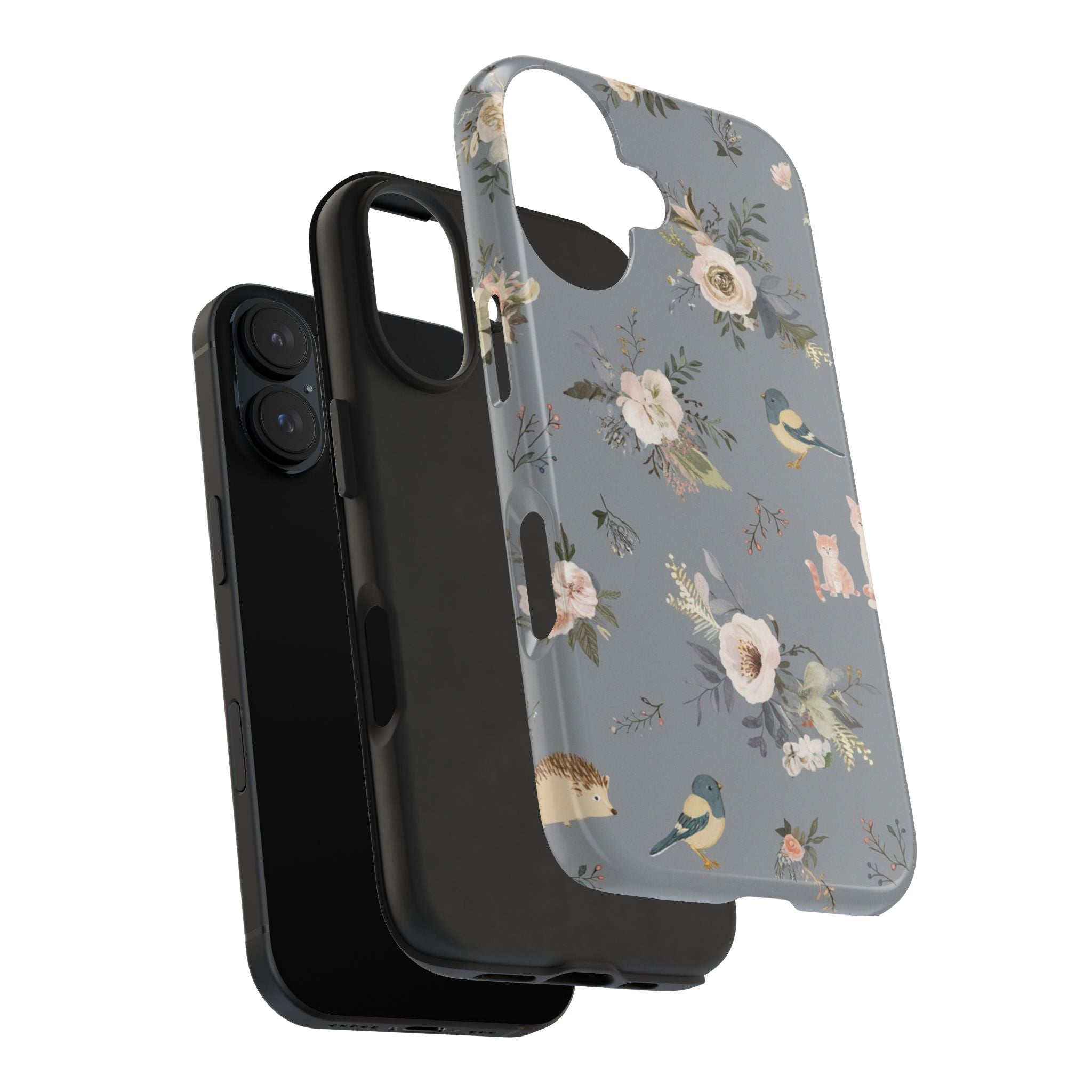 Cats and Birds - Tough Case for iPhone 14, 15, 16