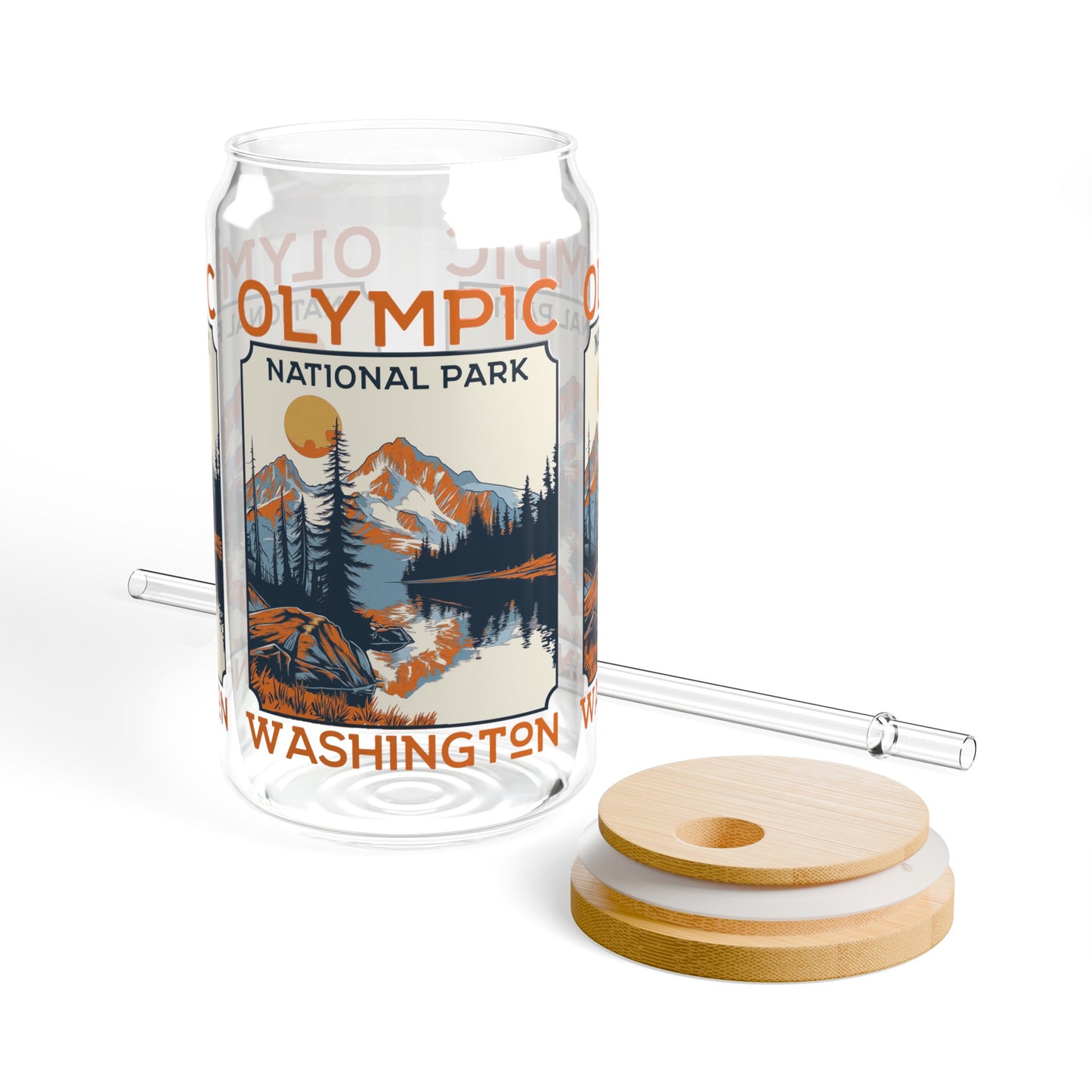 Olympic National Park Washington - Sipper Glass, 16oz