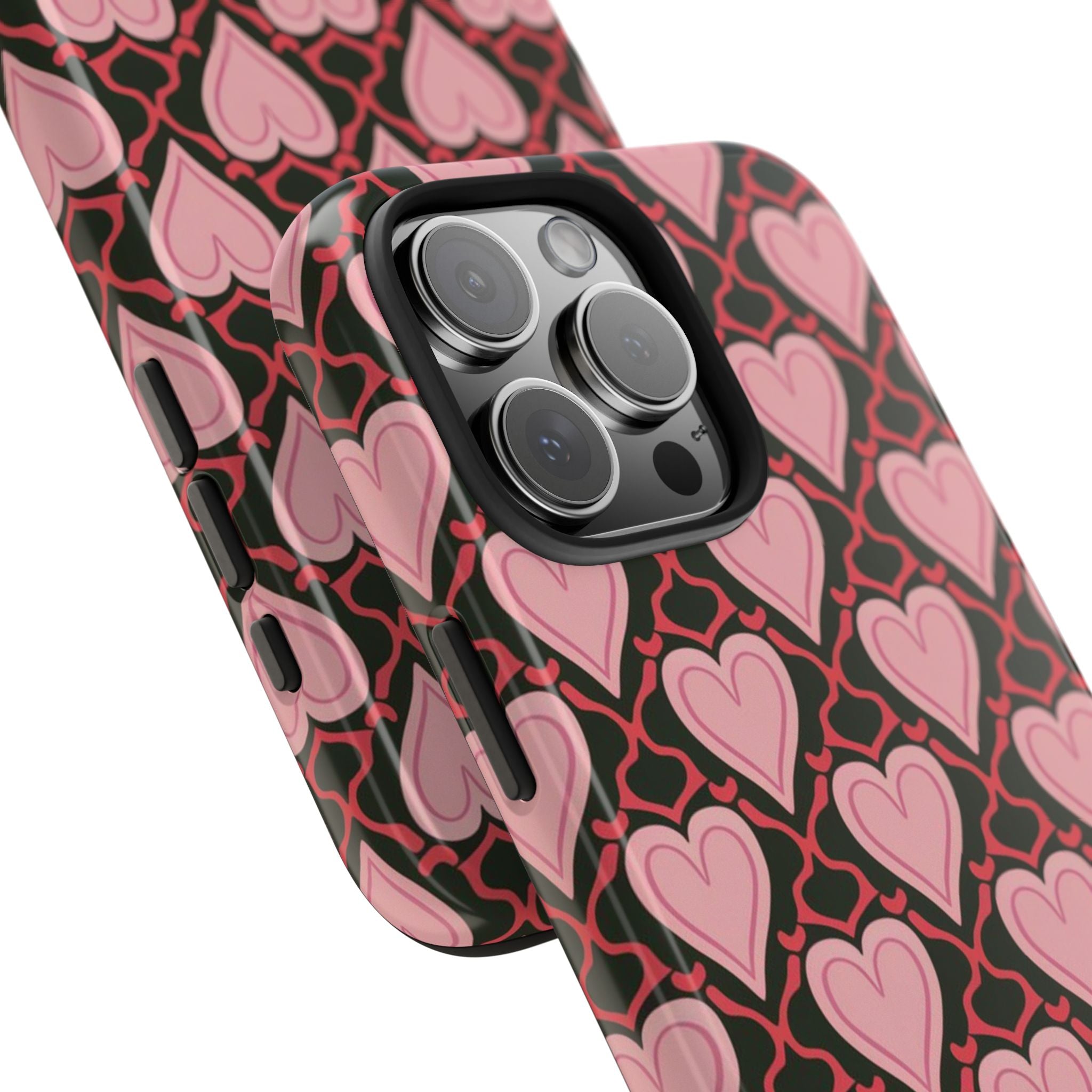 Trellis Hearted - Tough Case for iPhone 14, 15, 16 - Spruced Roost