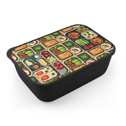 Lunchoopla - PLA Bento Box with Band and Utensils