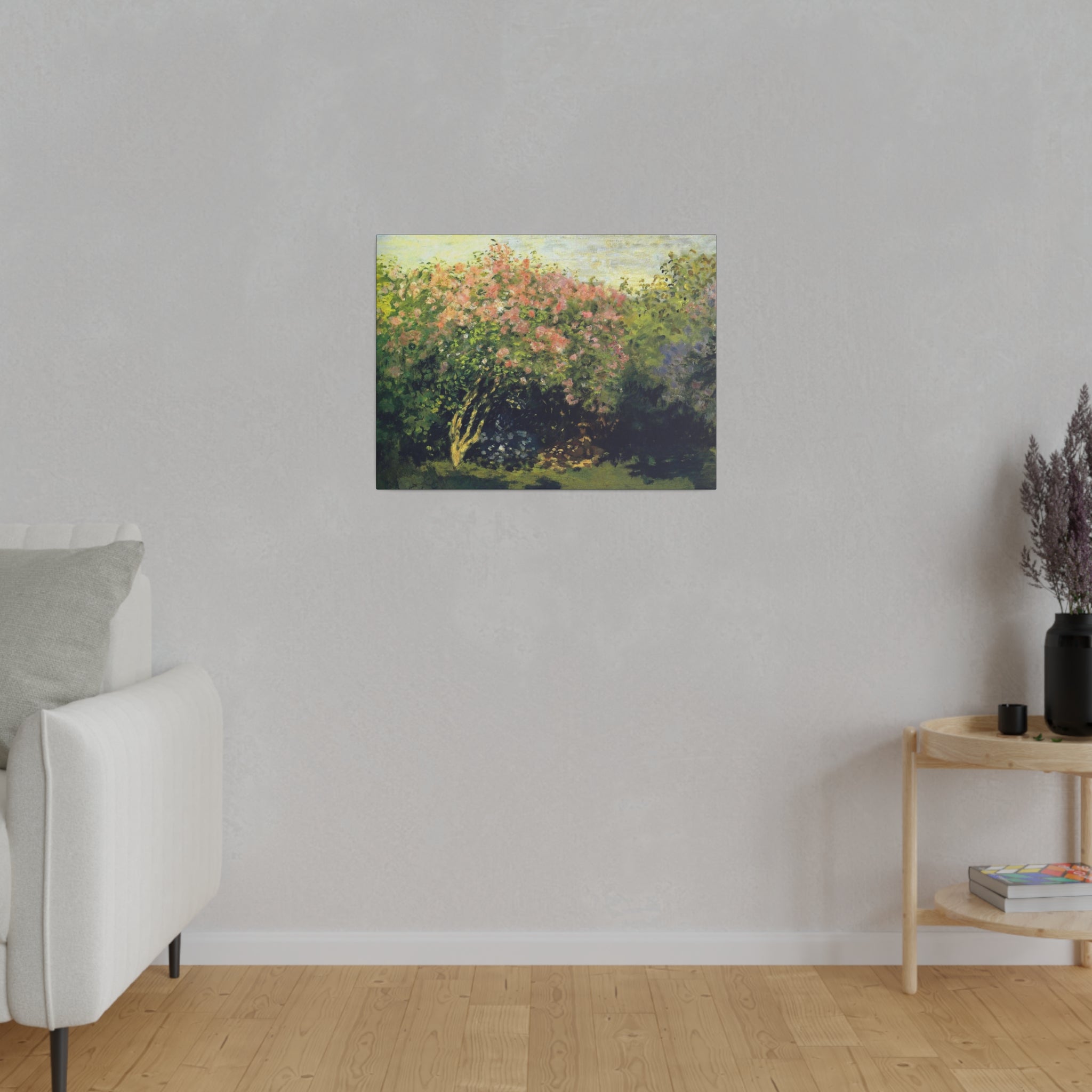 Lilacs in the Sun - Claude Monet - Matte Canvas, Stretched, 0.75" - Spruced Roost