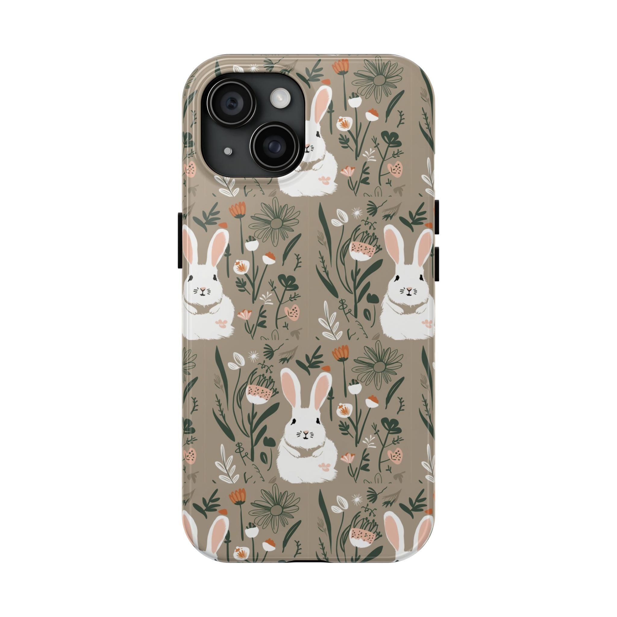 Felt Cotton Tails - Tough Case for iPhone 14, 15, 16 - Spruced Roost