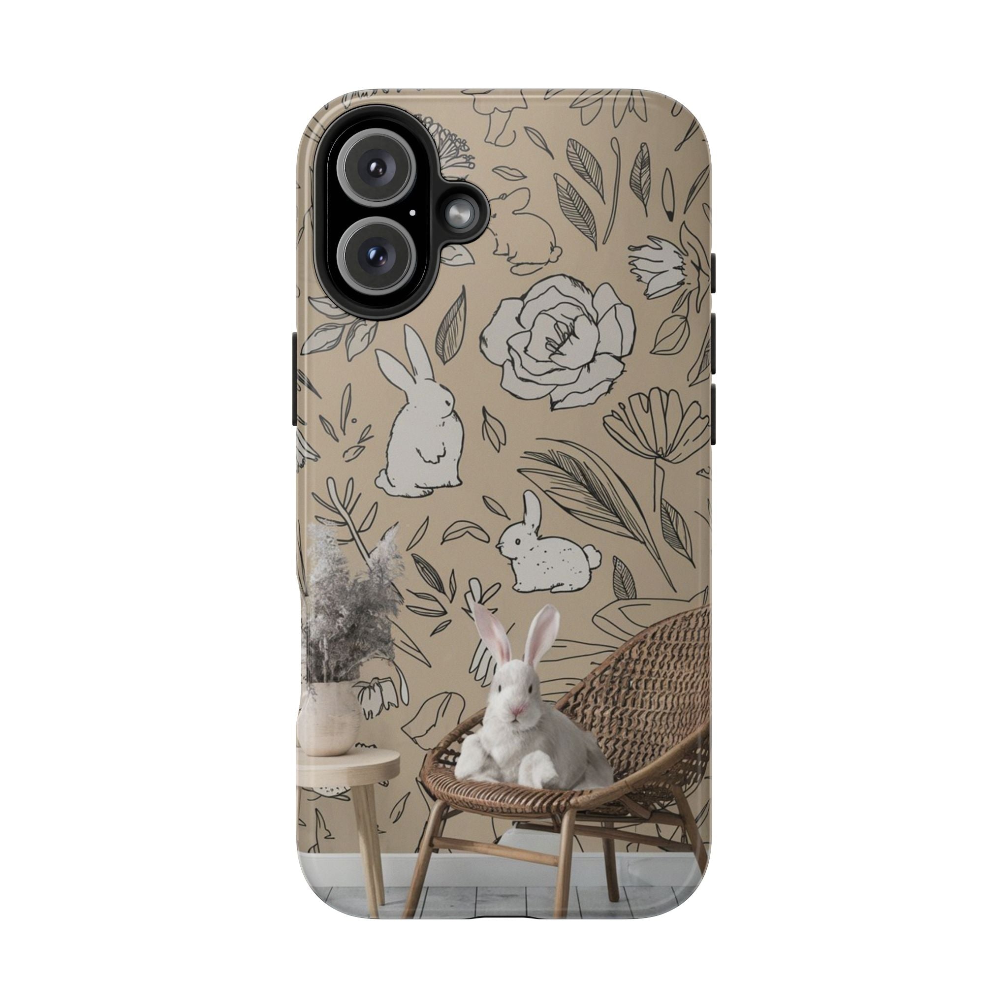 Bunny Business - Tough Case for iPhone 14, 15, 16 - Spruced Roost