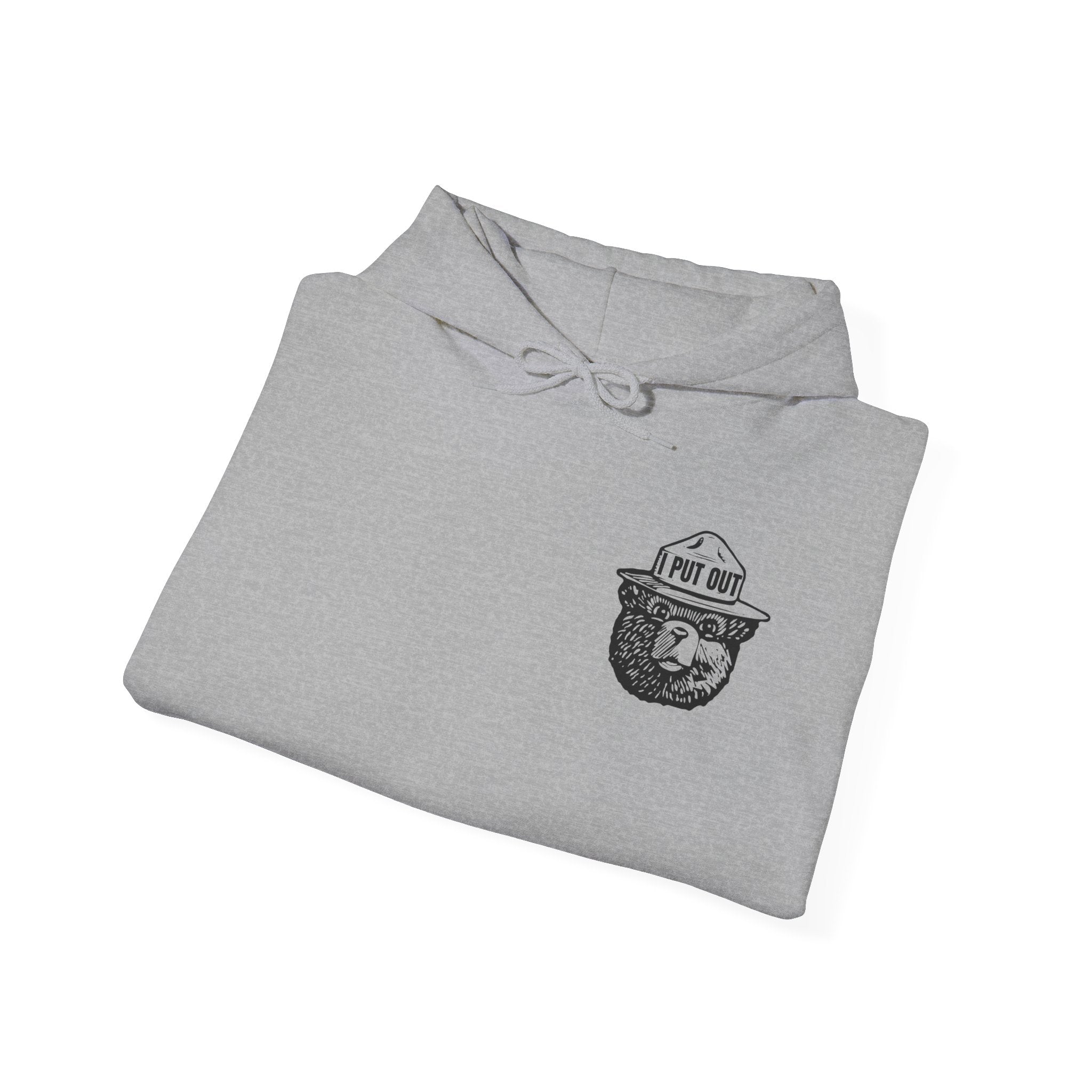 Smokey Firefighter Hoodie – 'I Put Out' Hooded Sweatshirt
