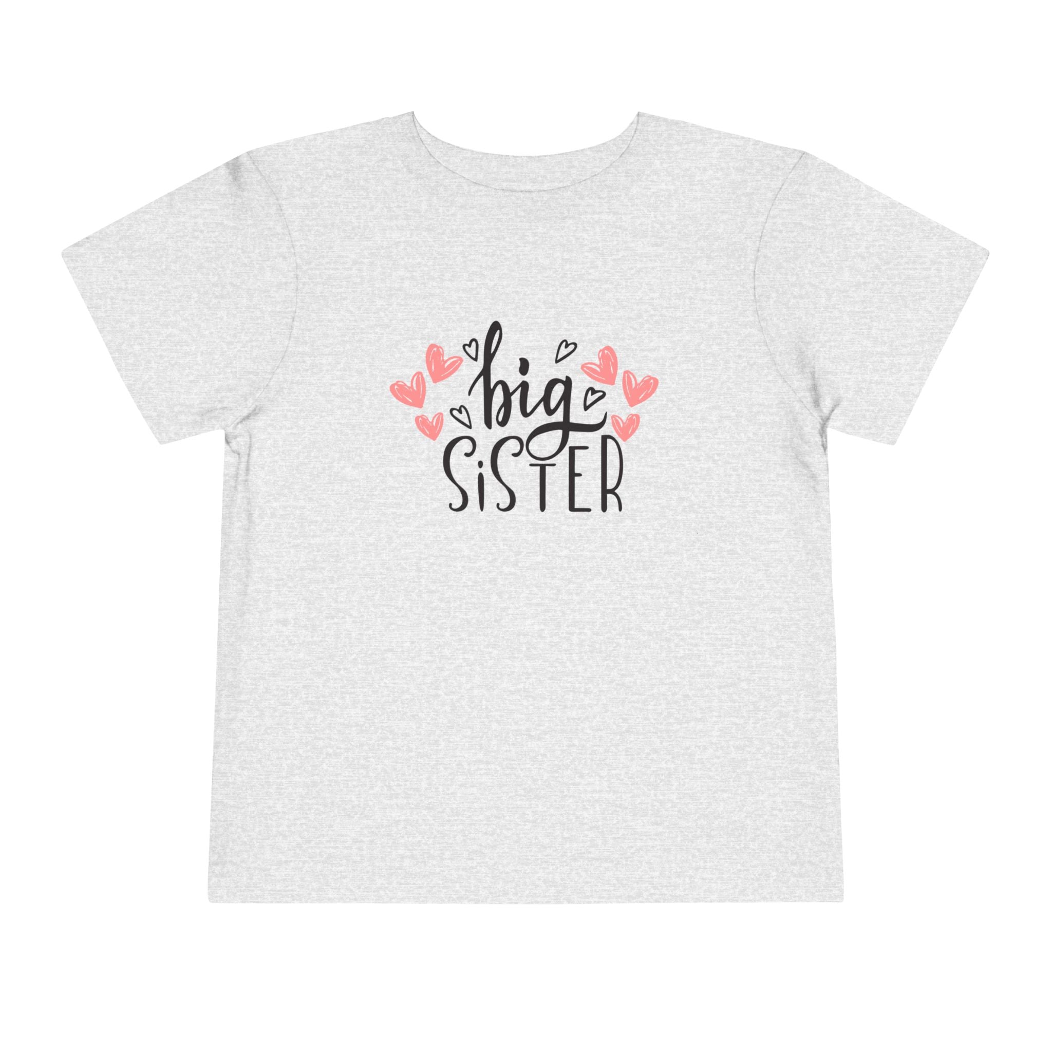 Big Sister Hearts - Toddler Tee with Heart Design