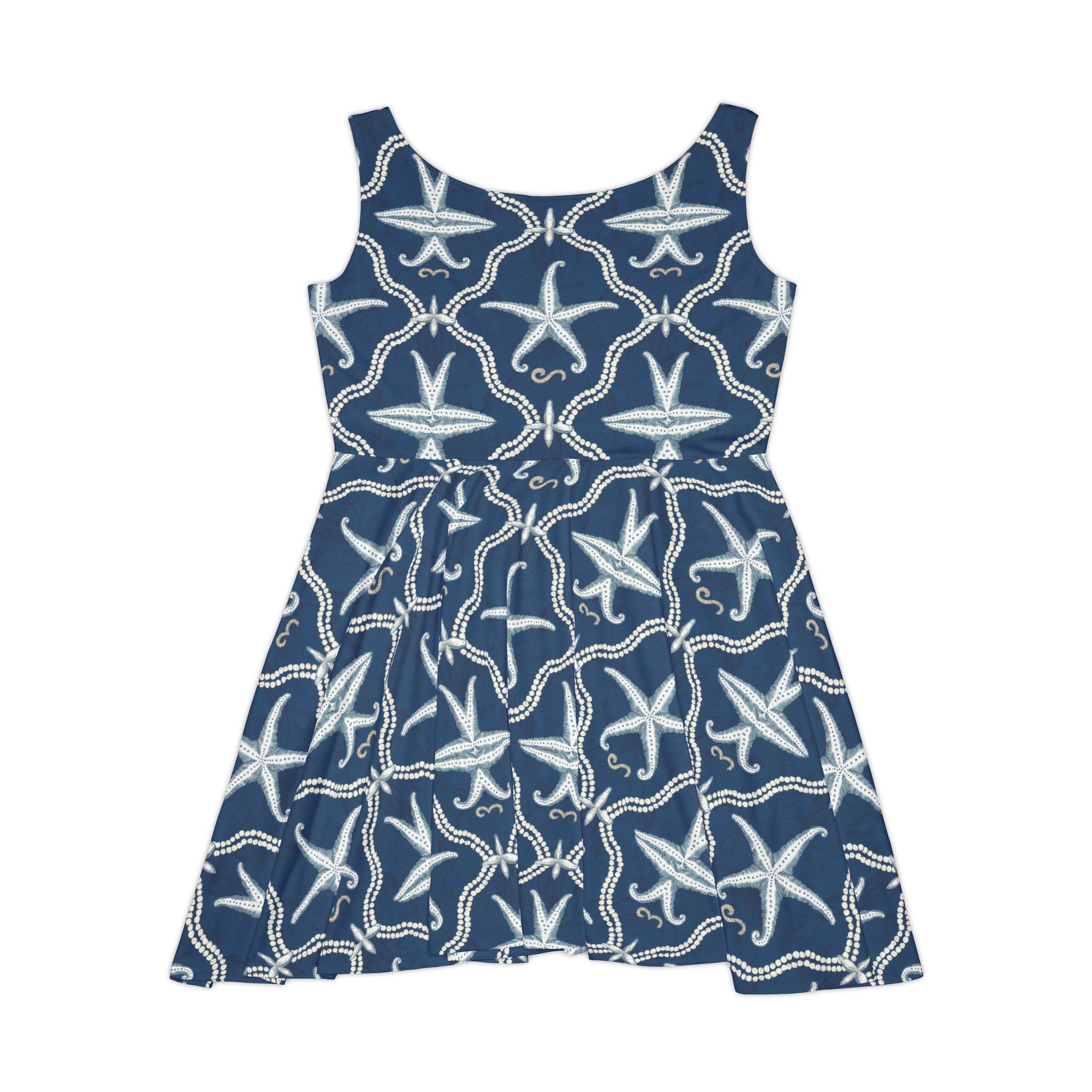 Nautical Starfish - Women's Skater Tank Dress (AOP)