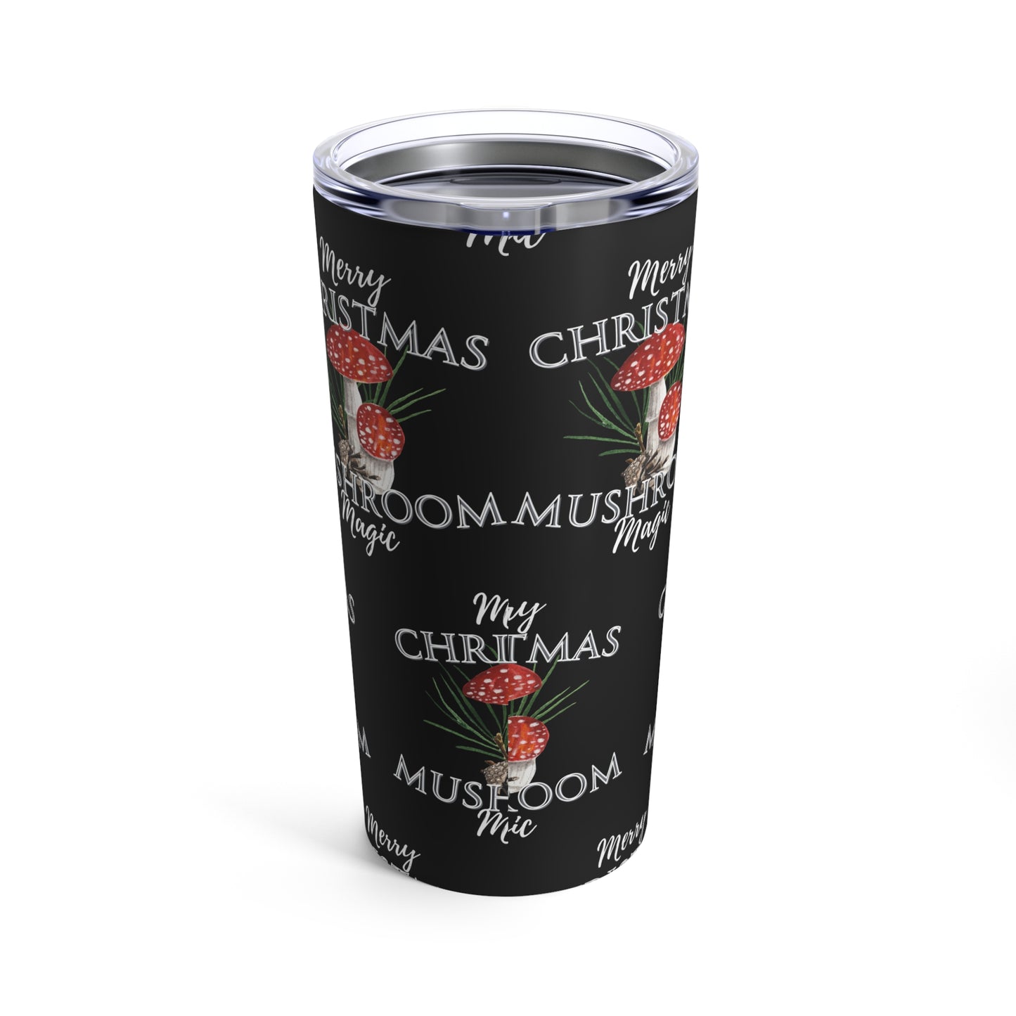 Merry Mushroom Christmas Tumbler 20oz