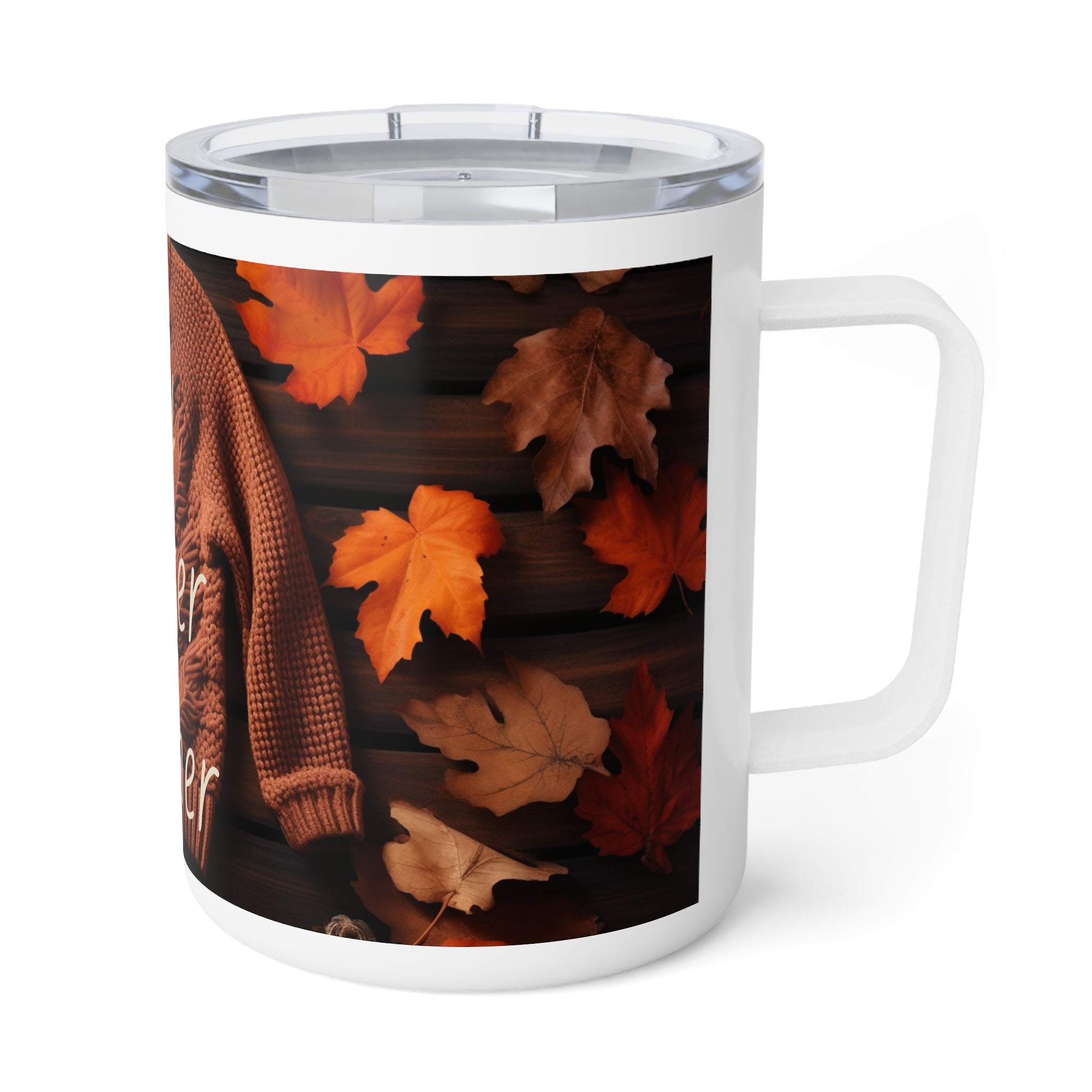 Cozy Sweater Weather - Insulated Coffee Mug, 10oz