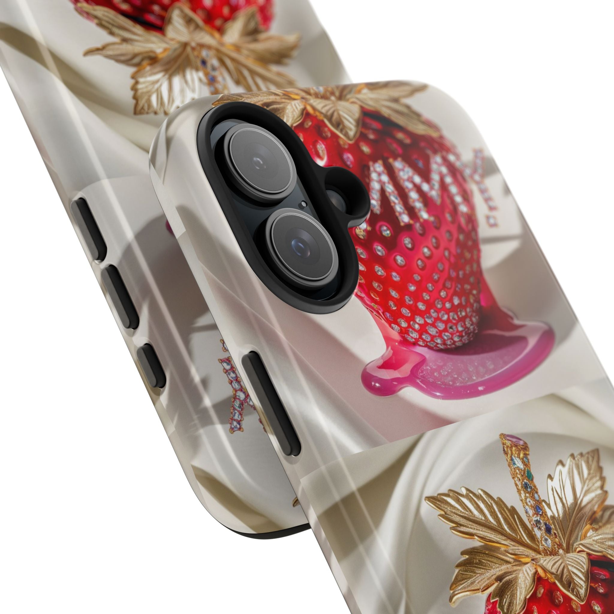 Strawberry Yummy - Tough Case for iPhone 14, 15, 16 - Spruced Roost