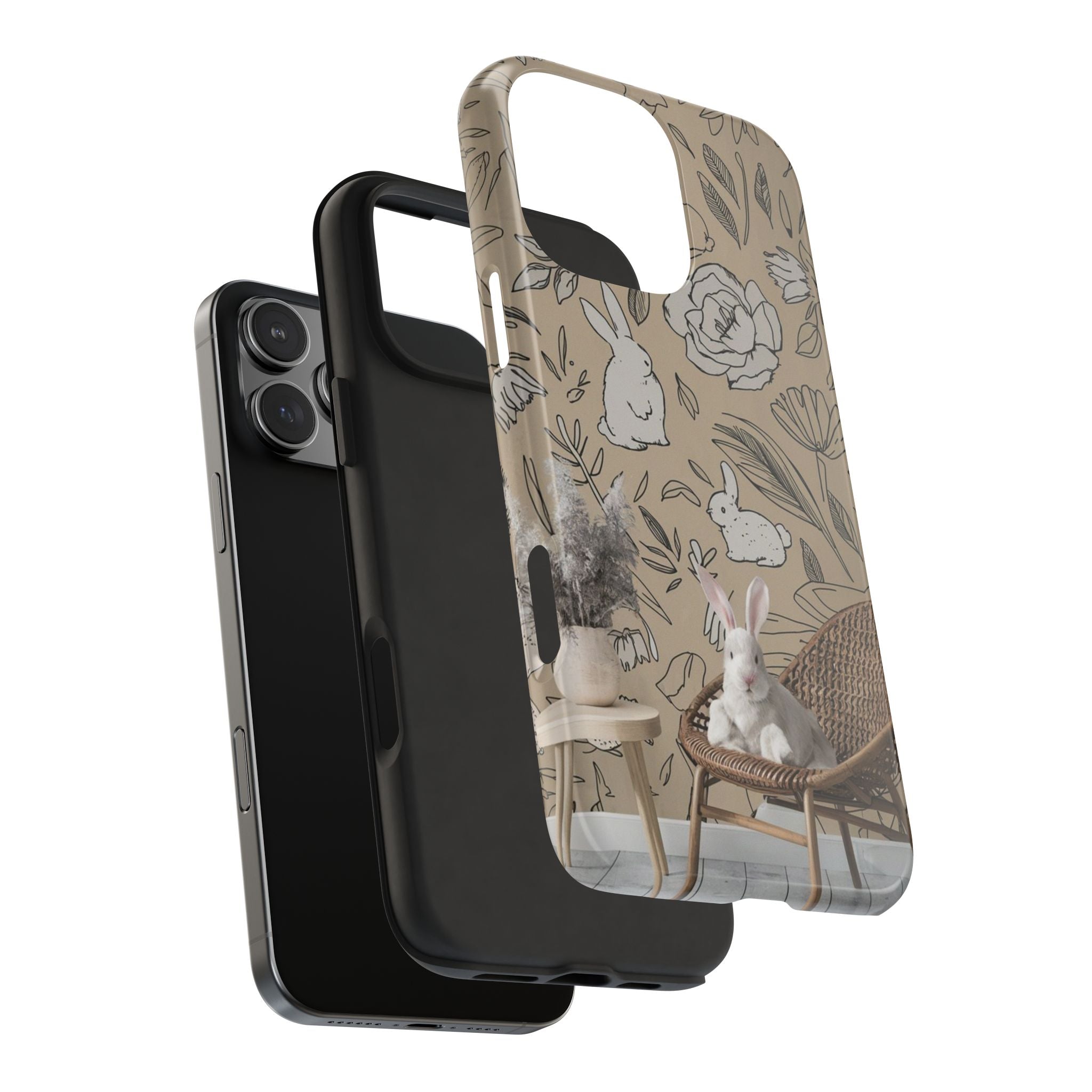Bunny Business - Tough Case for iPhone 14, 15, 16 - Spruced Roost