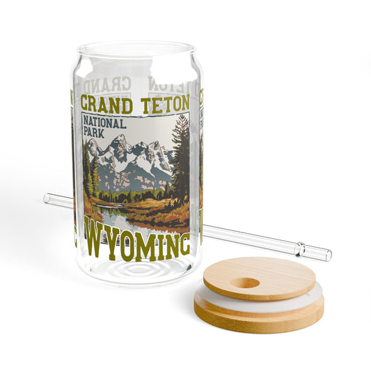 Grand Teton National Park Wyoming - Sipper Glass, 16oz