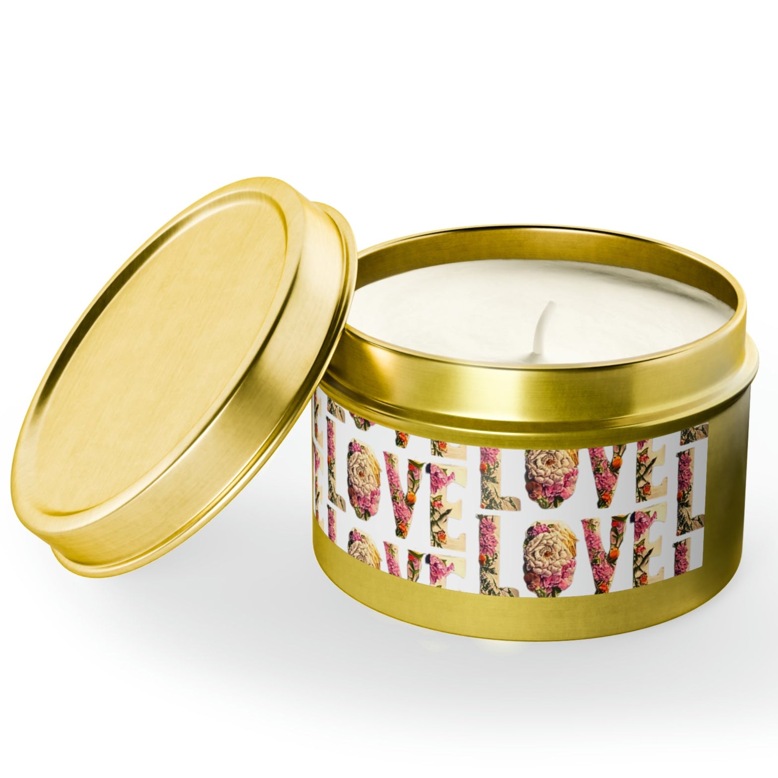 LOVE Tin 4 oz. Candles - Coconut Soy Wax - 5 Scents