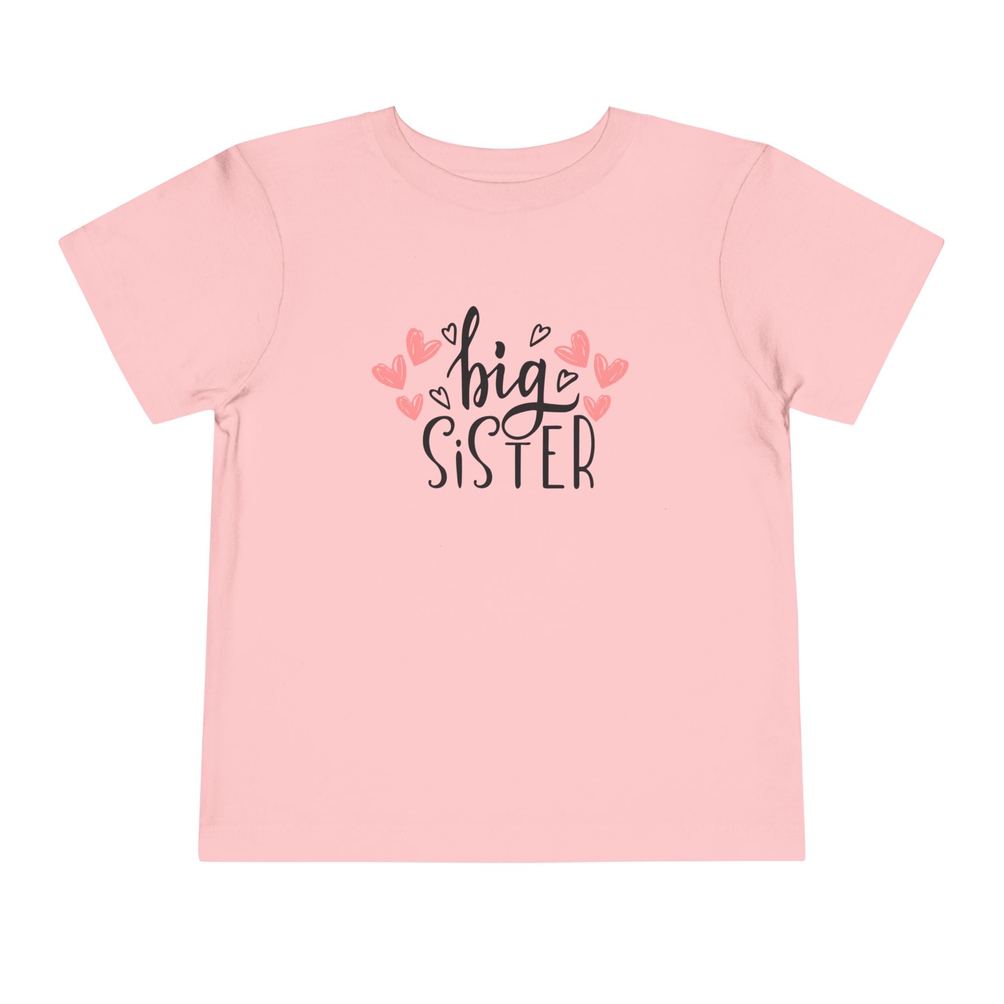Big Sister Hearts - Toddler Tee with Heart Design