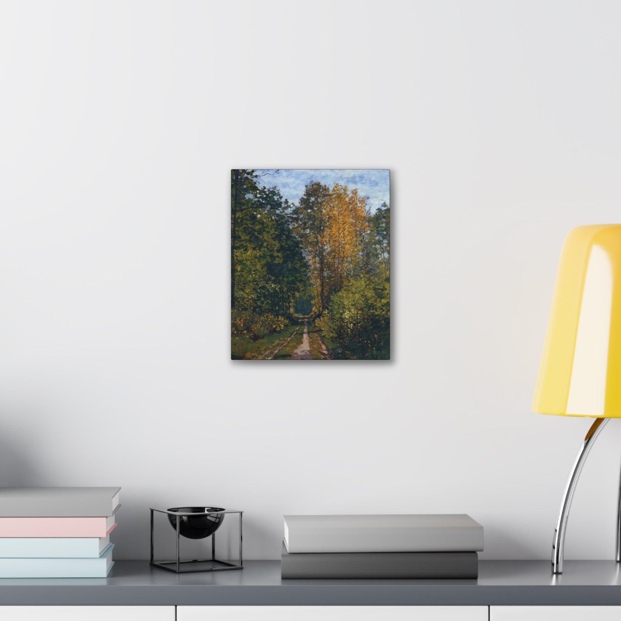 Wooded Path 1865 - Claude Monet - Canvas Stretched, 0.75" - Spruced Roost