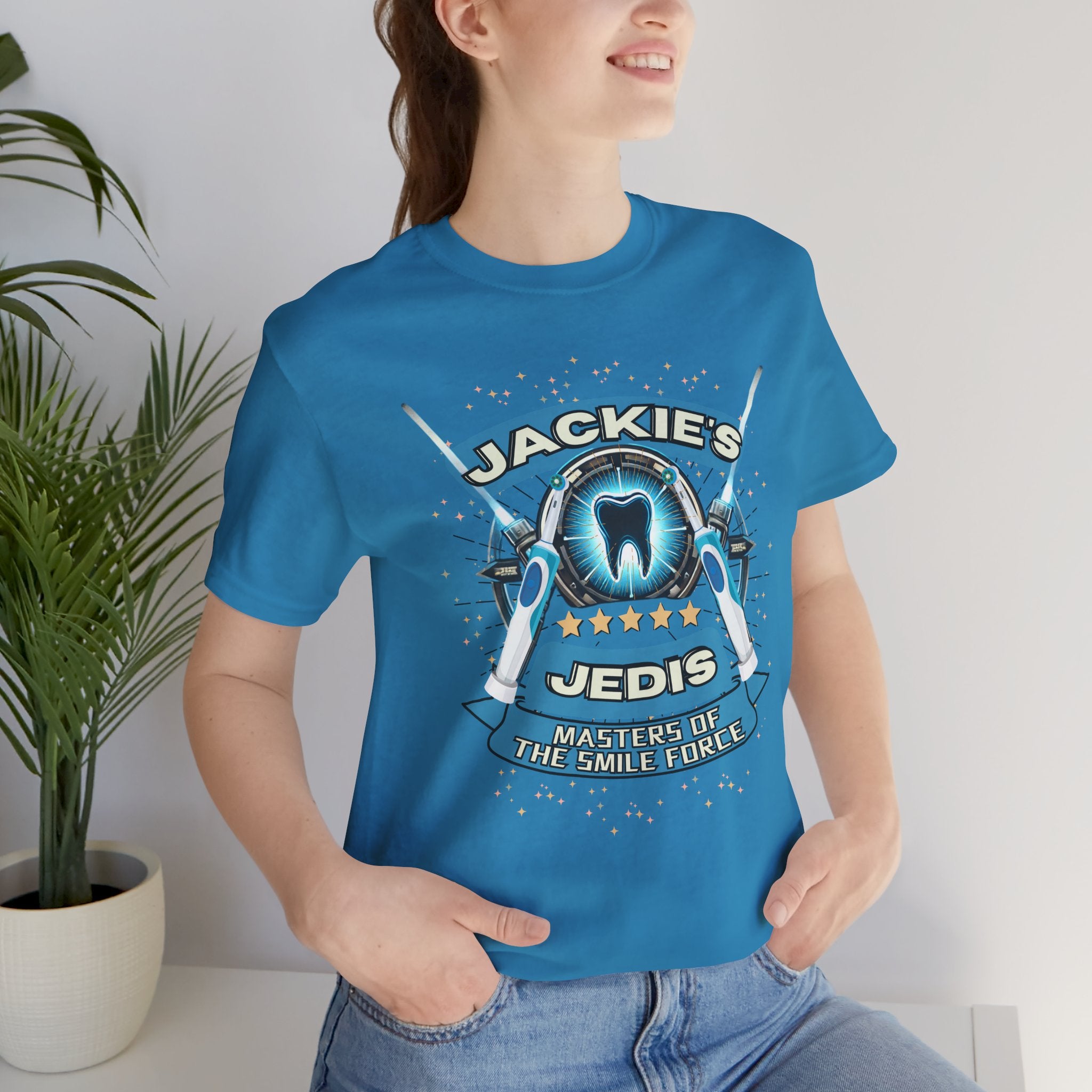 Jackie's Jedis - Masters of the Smile Force Unisex Short Sleeve Tee