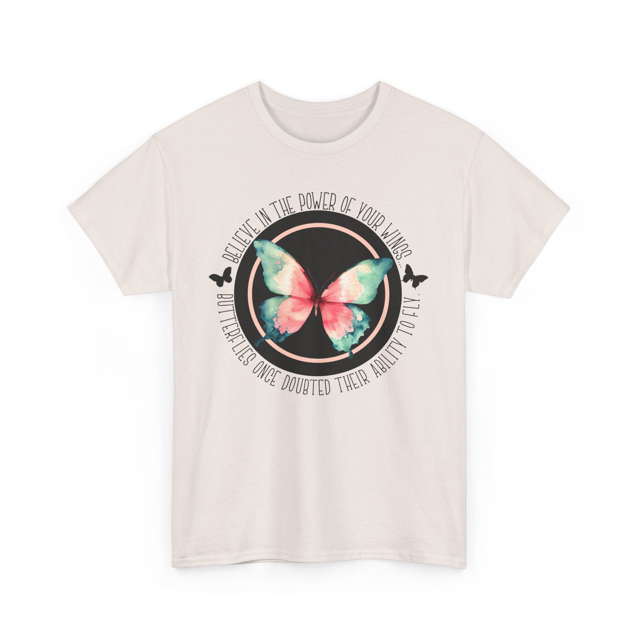 Believe in the Butterfly - Unisex Heavy Cotton Tee - Spruced Roost
