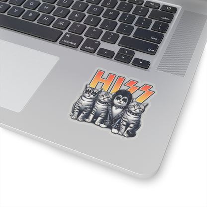 HISS the Kitties Rock Band - Kiss-Cut Stickers