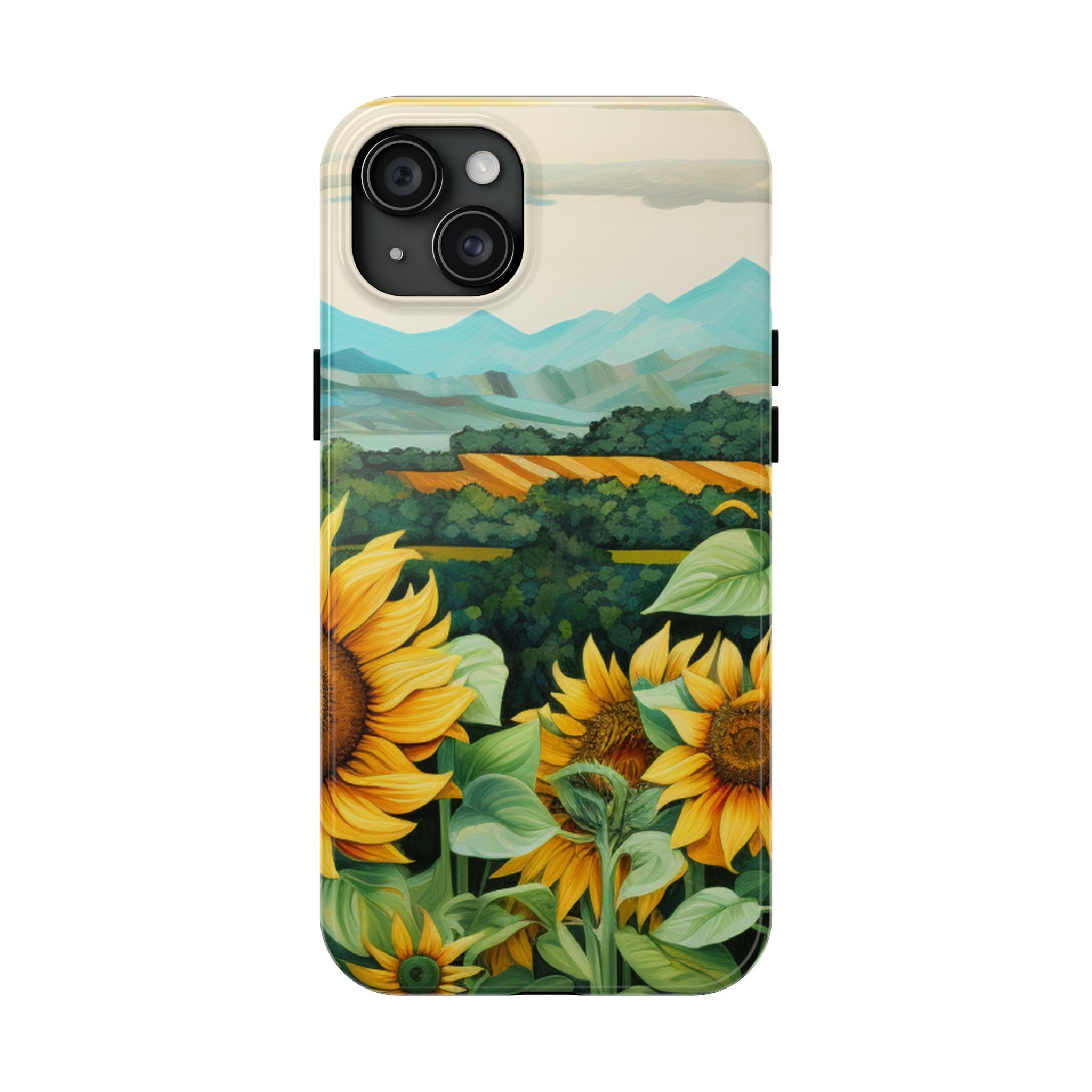 Mountain View Sunflowers  - Tough Phone Cases