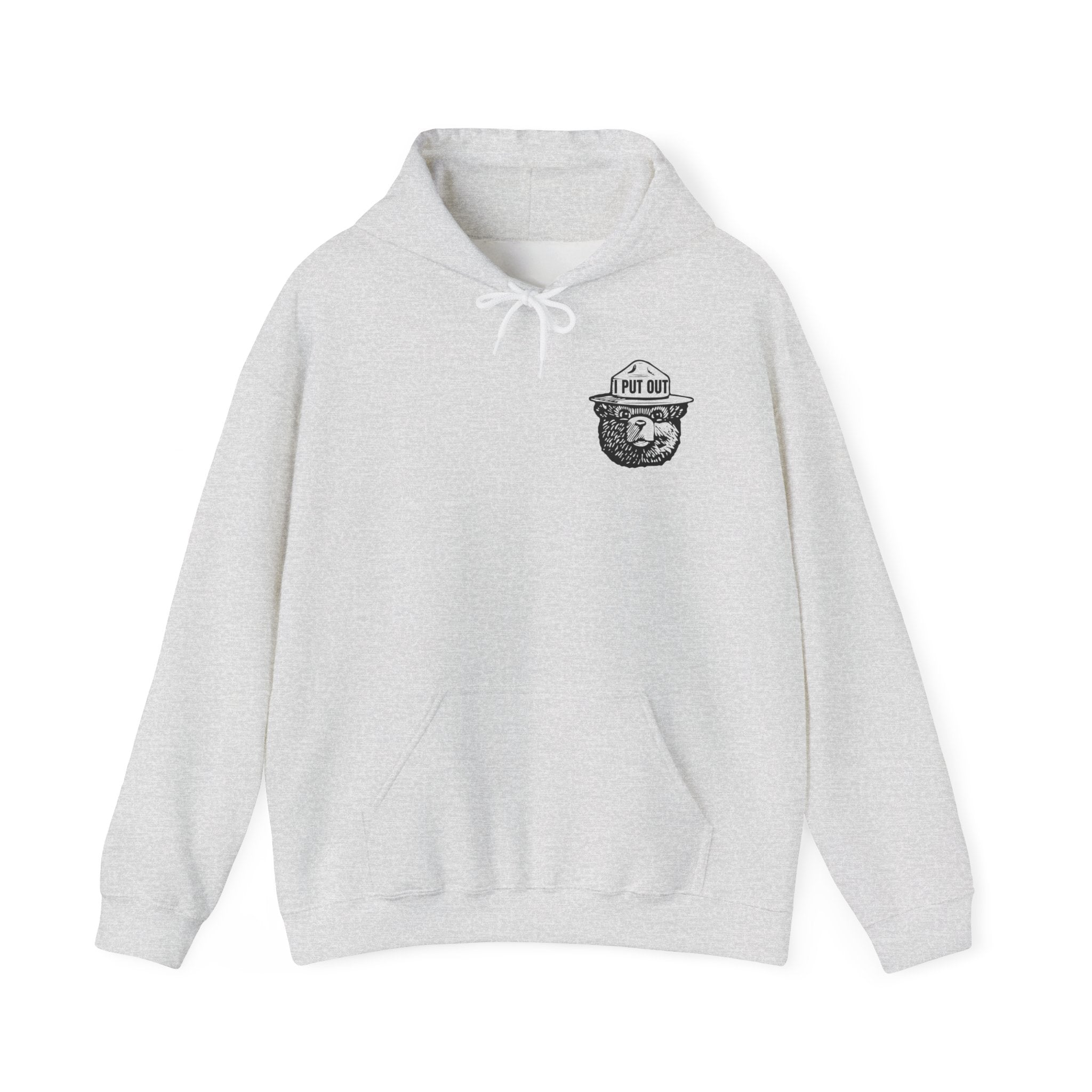 Smokey Firefighter Hoodie – 'I Put Out' Hooded Sweatshirt