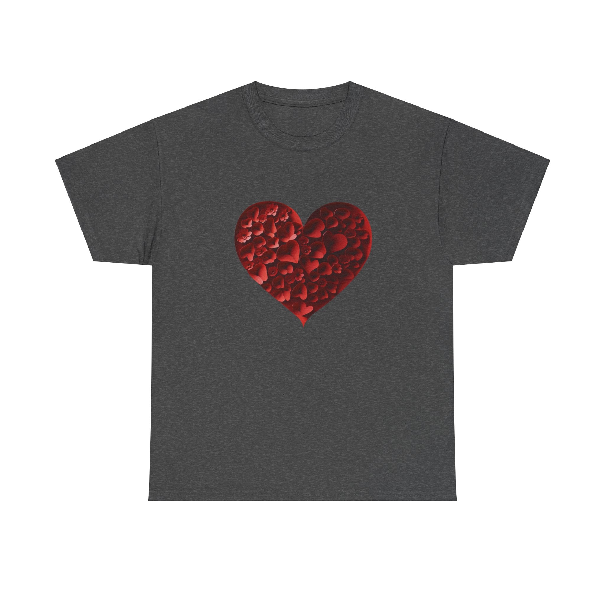 Floral Heart - Unisex Heavy Cotton Tee - Spruced Roost
