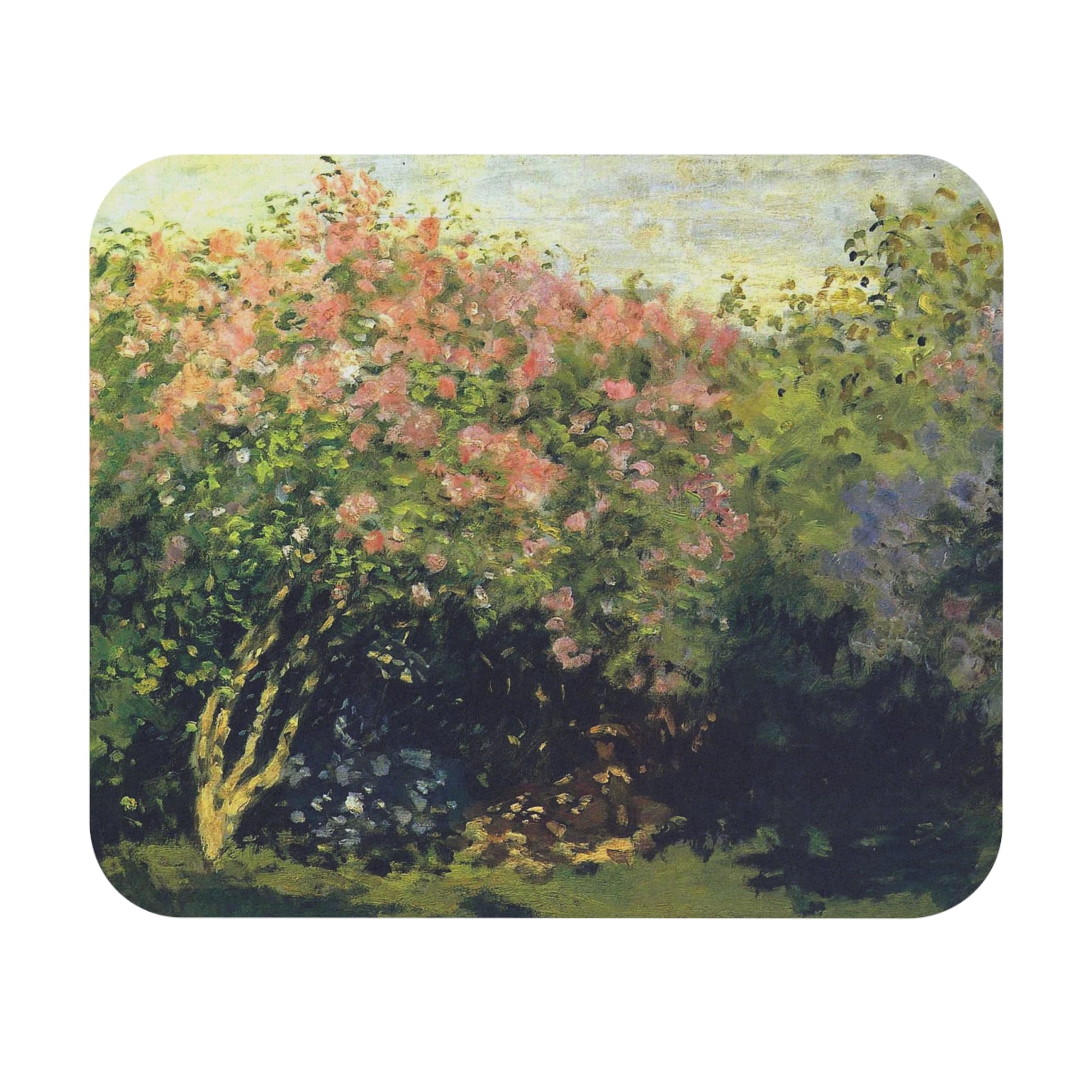 Lilacs in the Sun - Claude Monet - Mouse pad  (Rectangle) - Spruced Roost