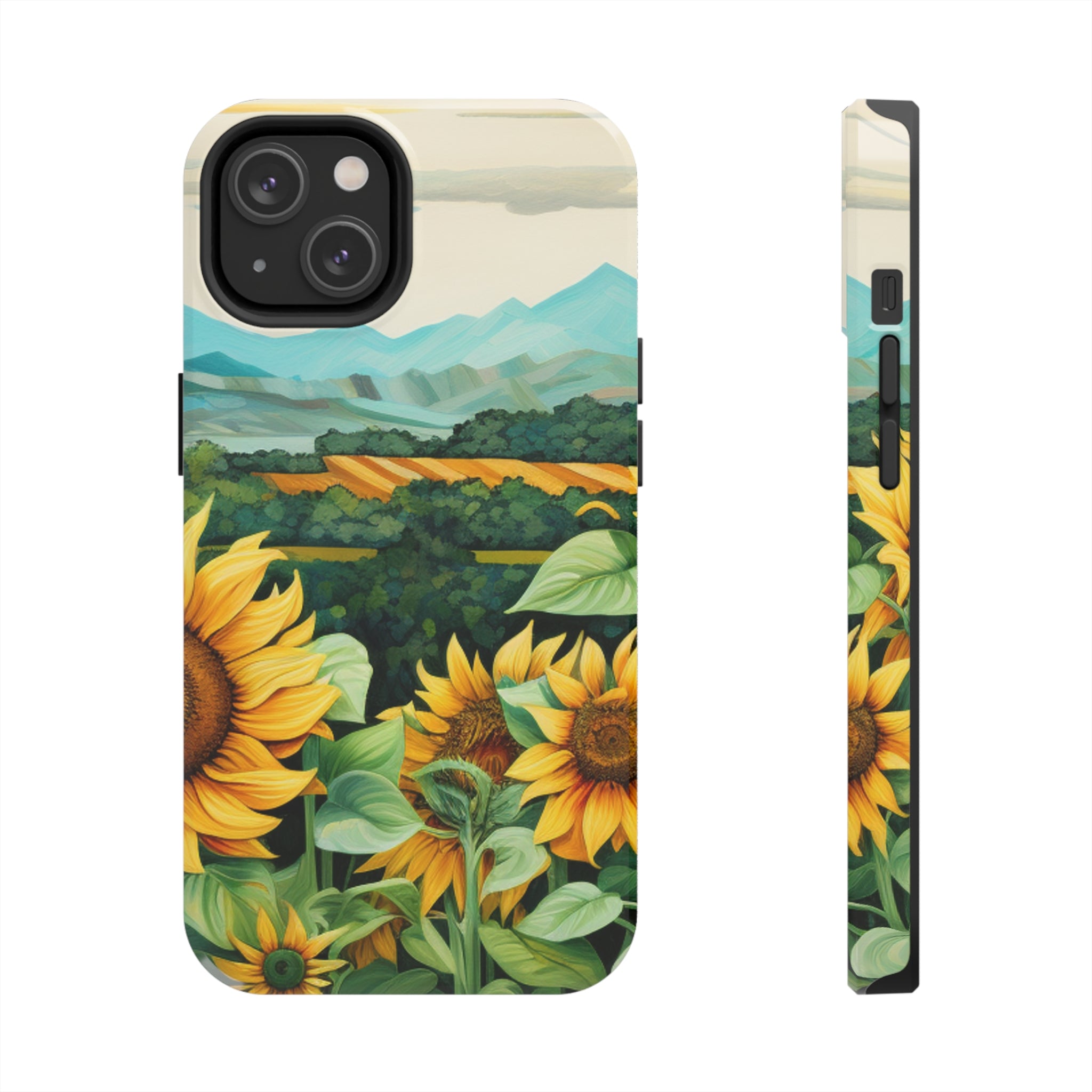 Mountain View Sunflowers  - Tough Phone Cases